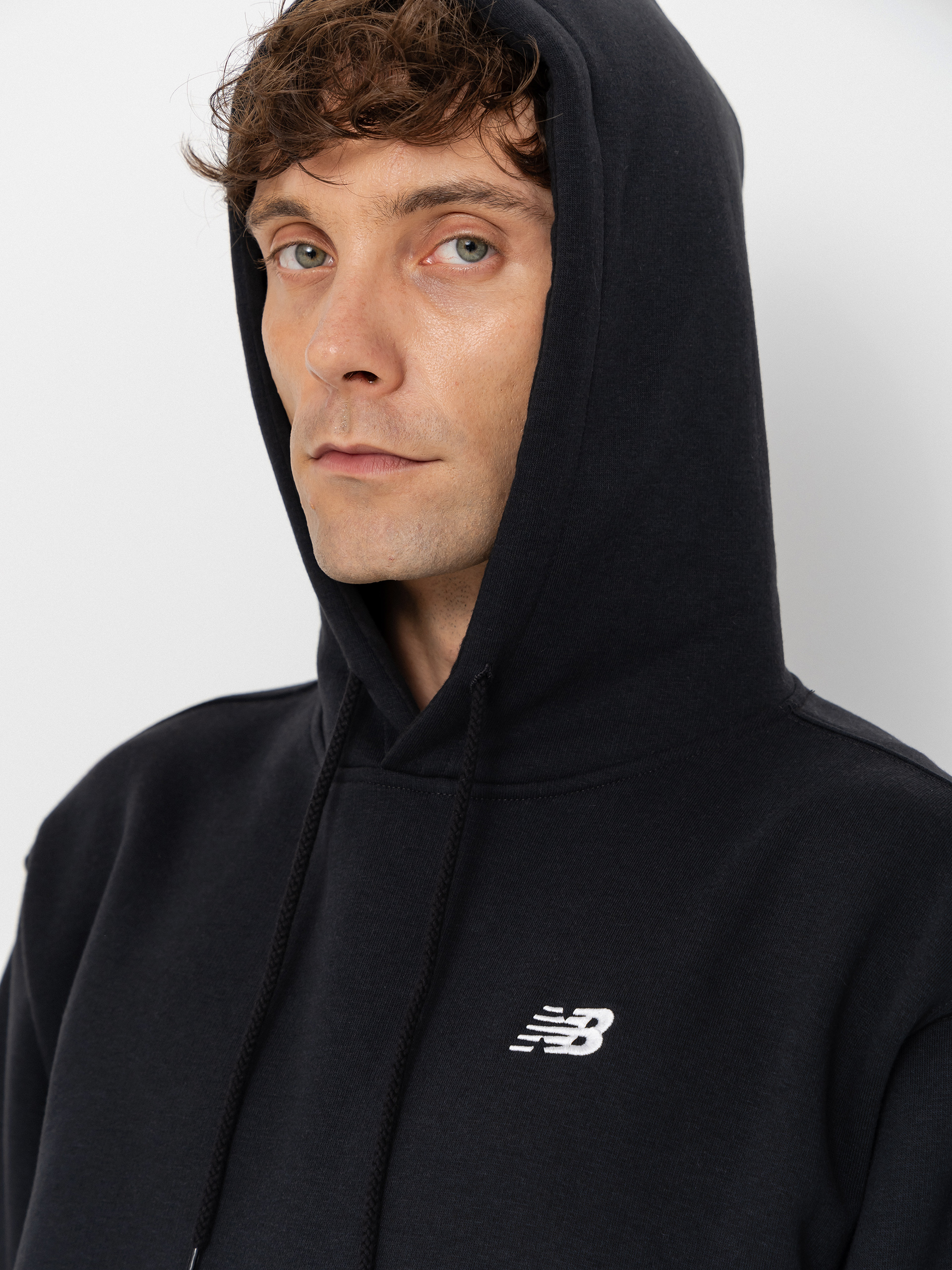 Mikina s kapucí New Balance Sport Essentials Fleece HD (black)