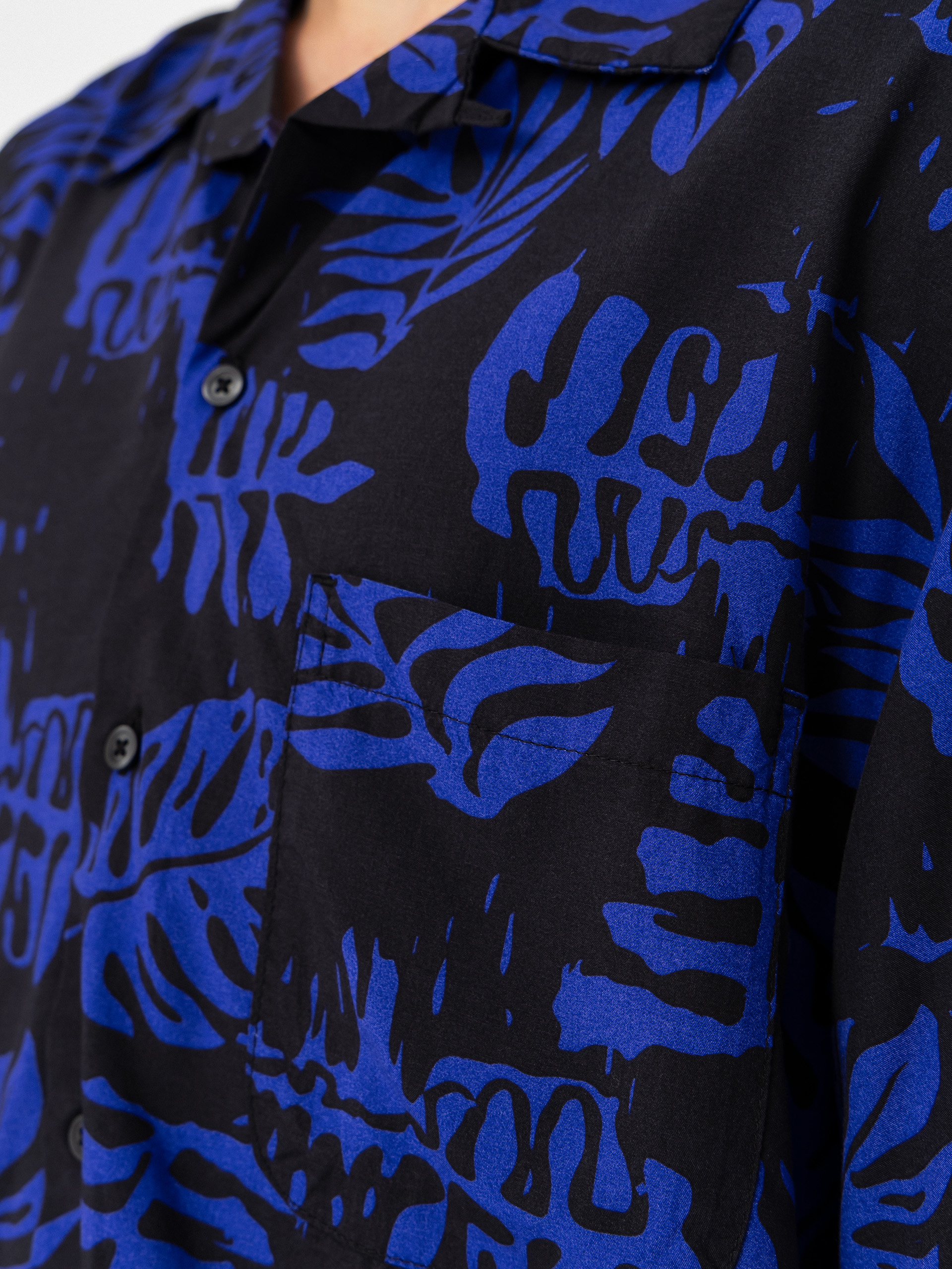 Košile Vans Van Doren Printed Camp (royal cobalt)