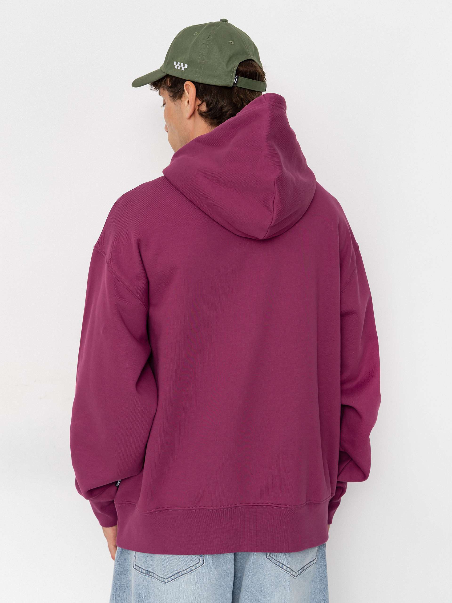 Mikina s kapucí Vans Left Chest HD (mystic mulberry)