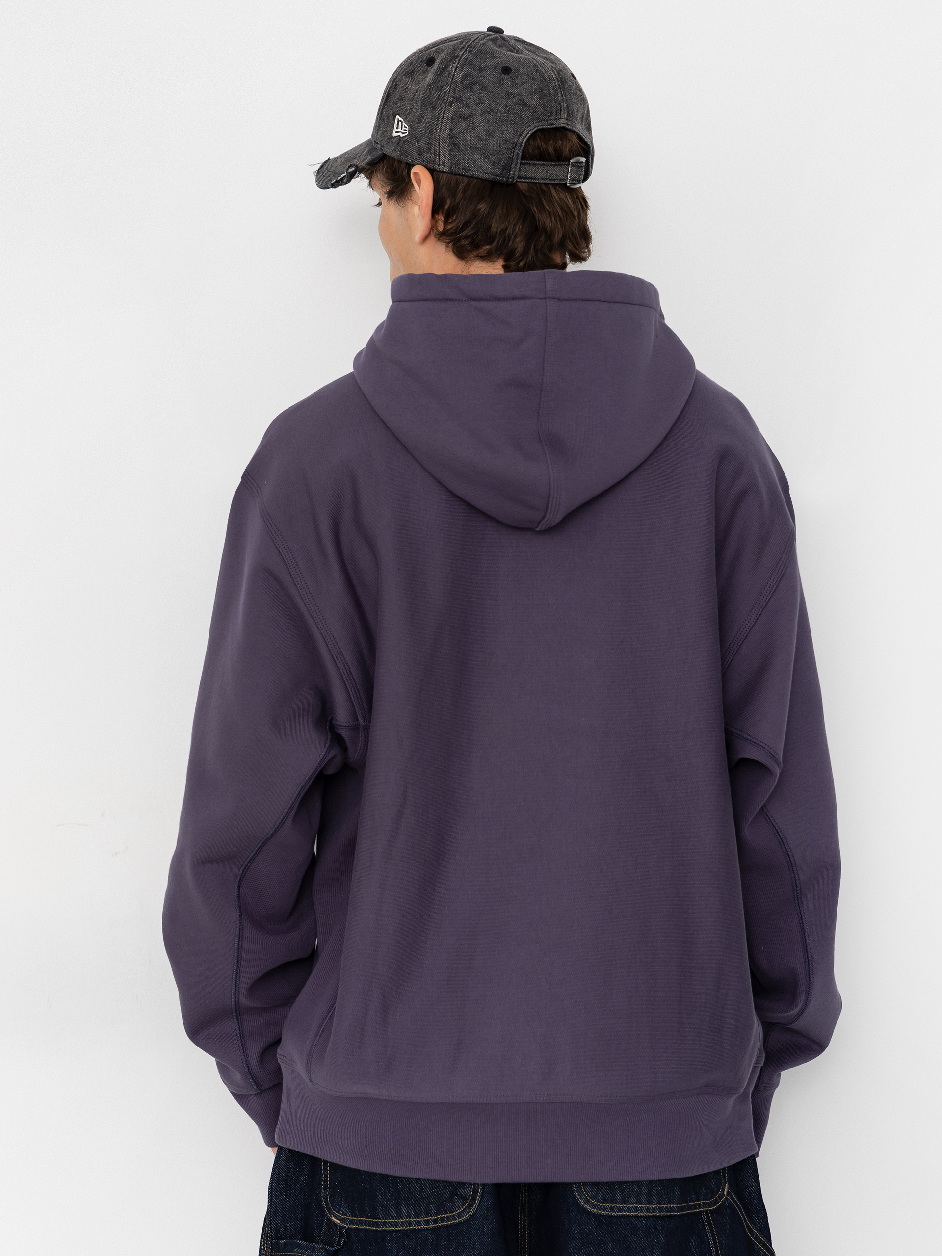 Mikina s kapucí Carhartt WIP American Script HD (shady purple)