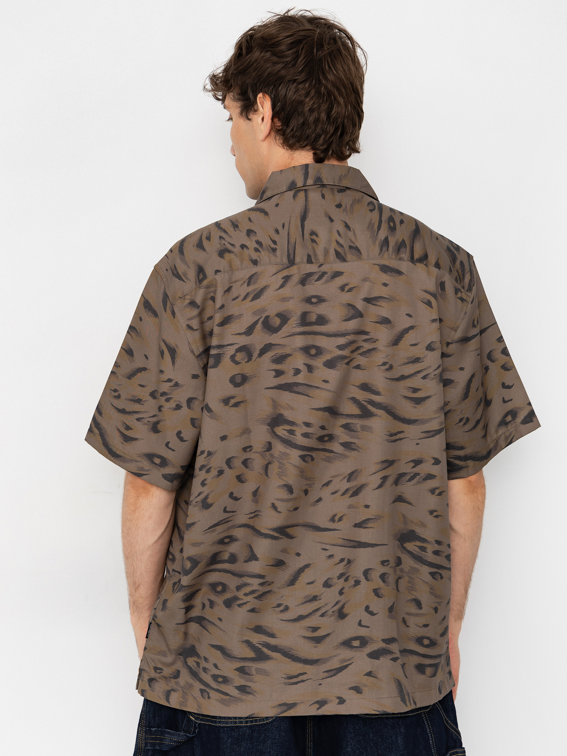 Košile Carhartt WIP Travon (duck feather print cypress/black)