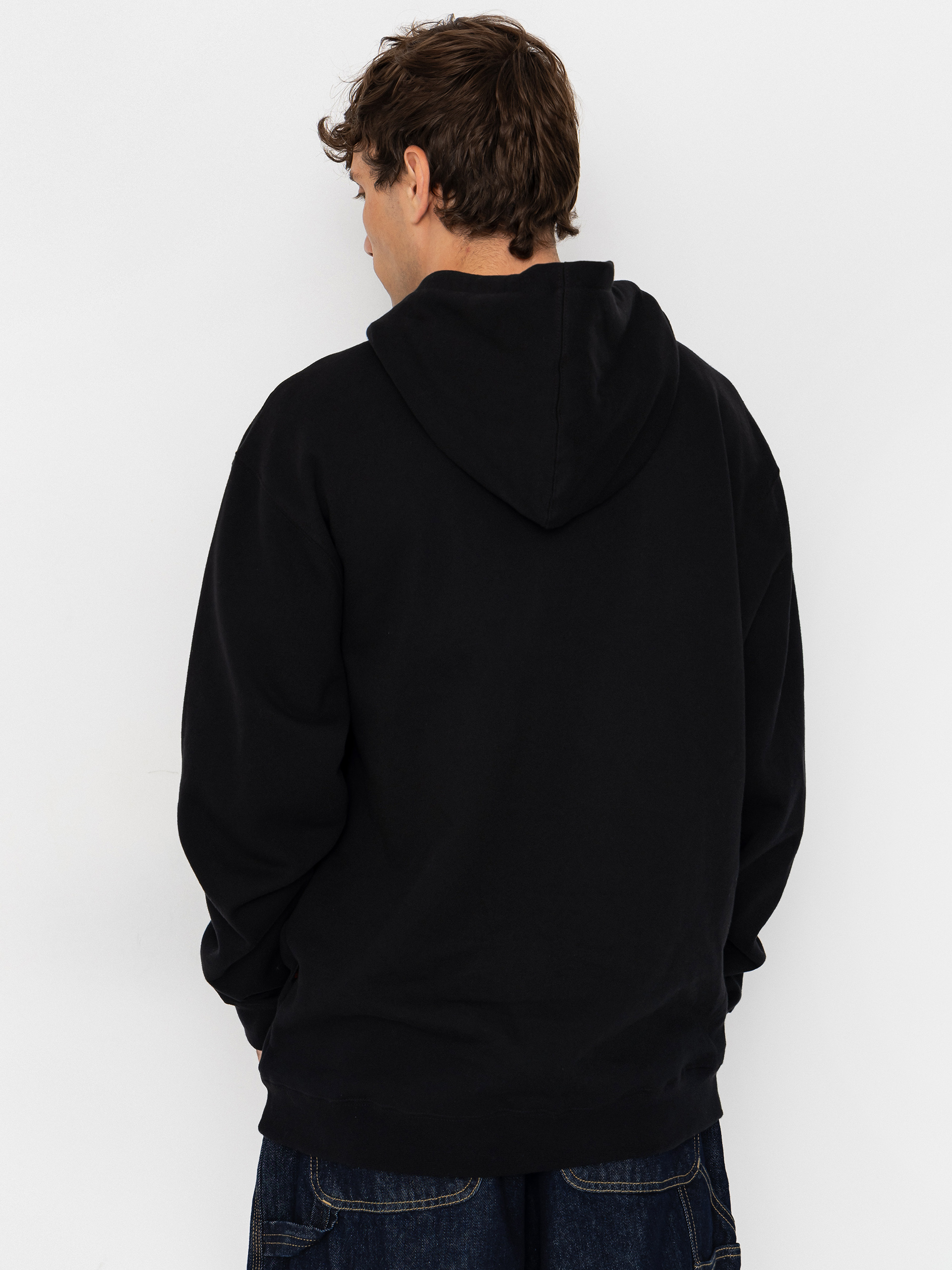 Mikina s kapucí Spitfire Team Bighead HD (black w/red white black embroidery)