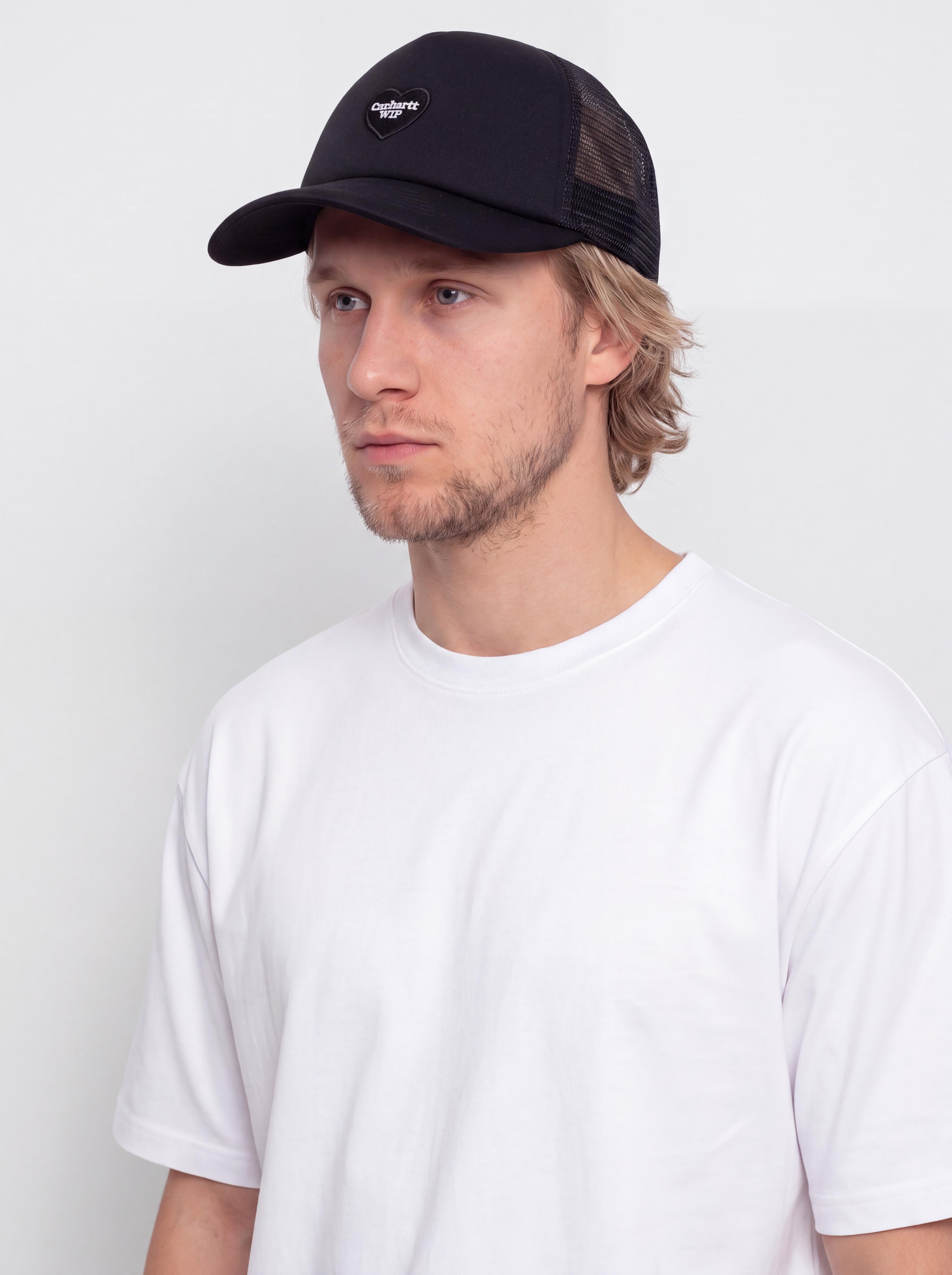 Kšiltovka  Carhartt WIP Heart Patch Trucker (black)