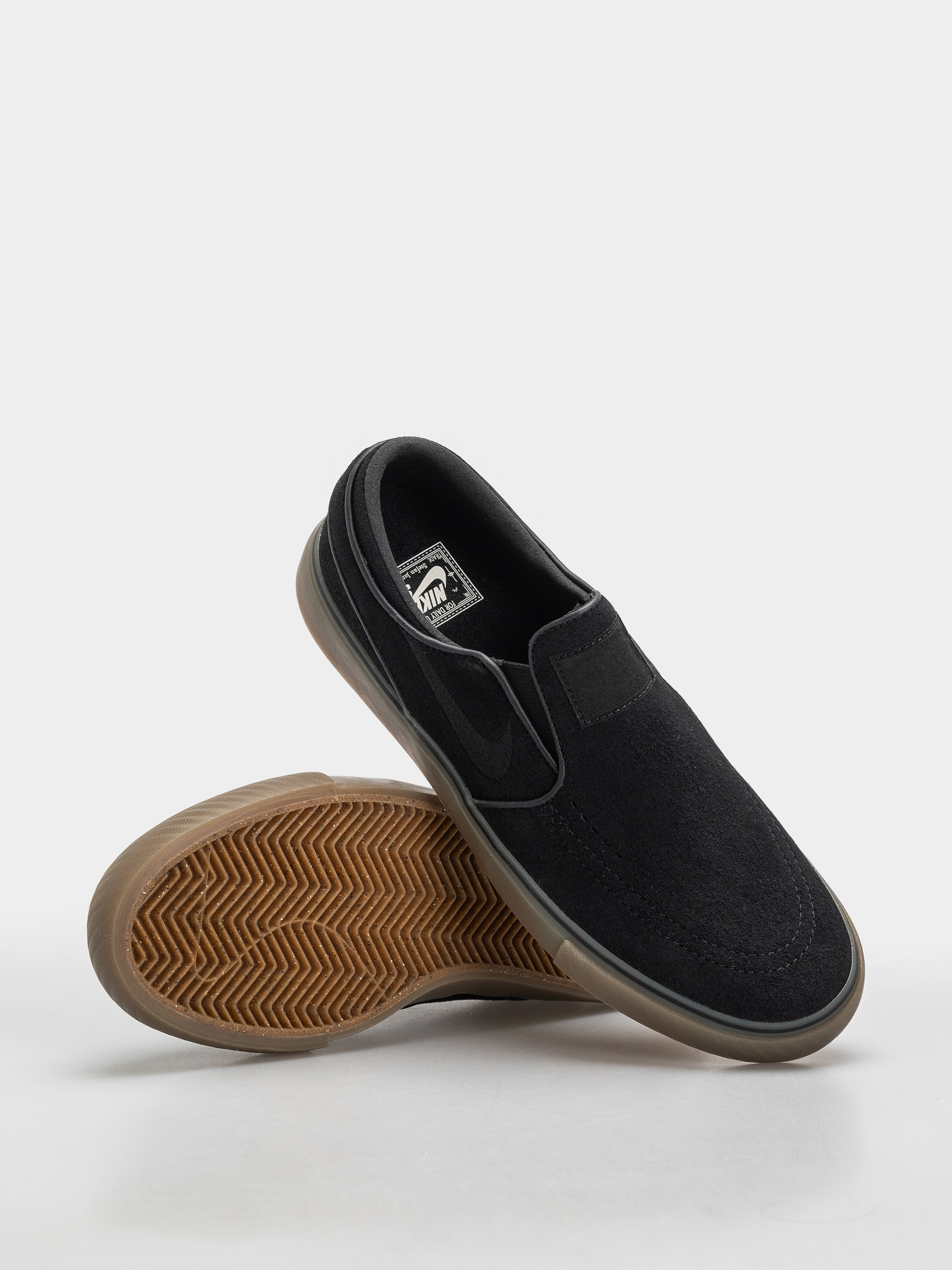 Boty Nike SB Janoski+ Slip (black/black black gum light brown)