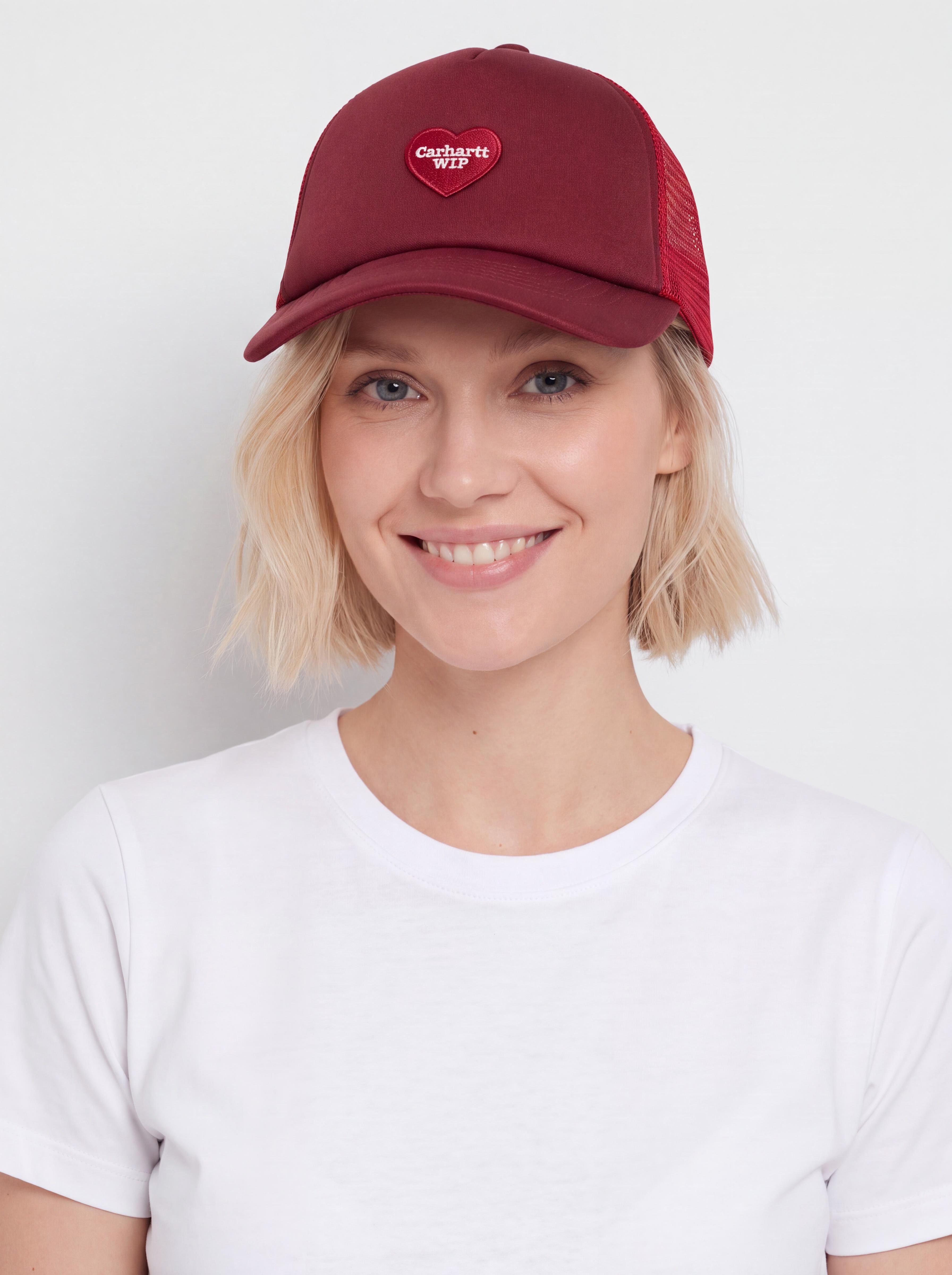 Kšiltovka  Carhartt WIP Heart Patch Trucker (scarlet)