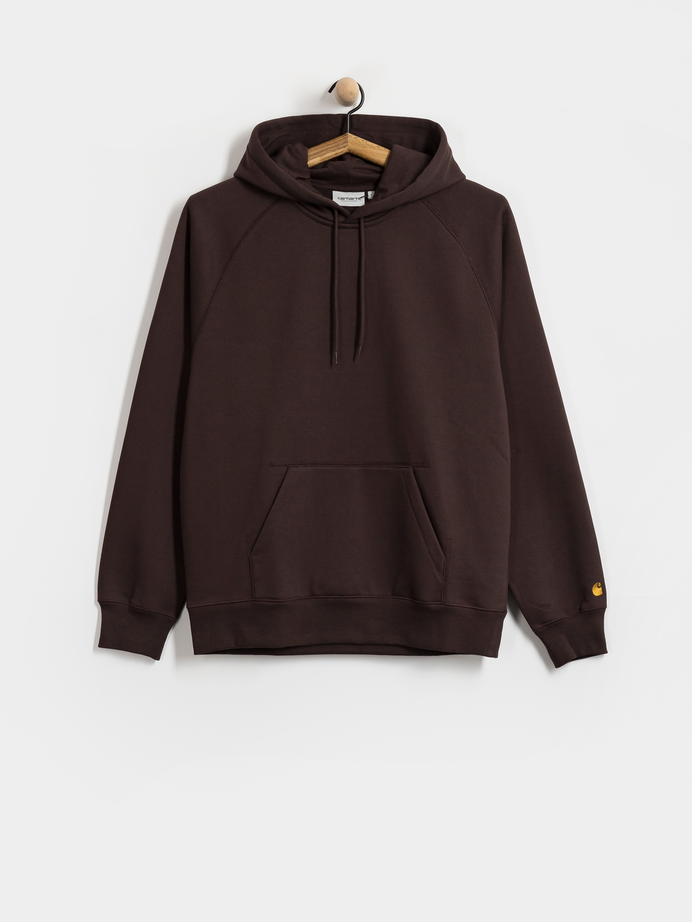 Mikina s kapucu00ed Carhartt WIP Chase HD (palisander/gold)