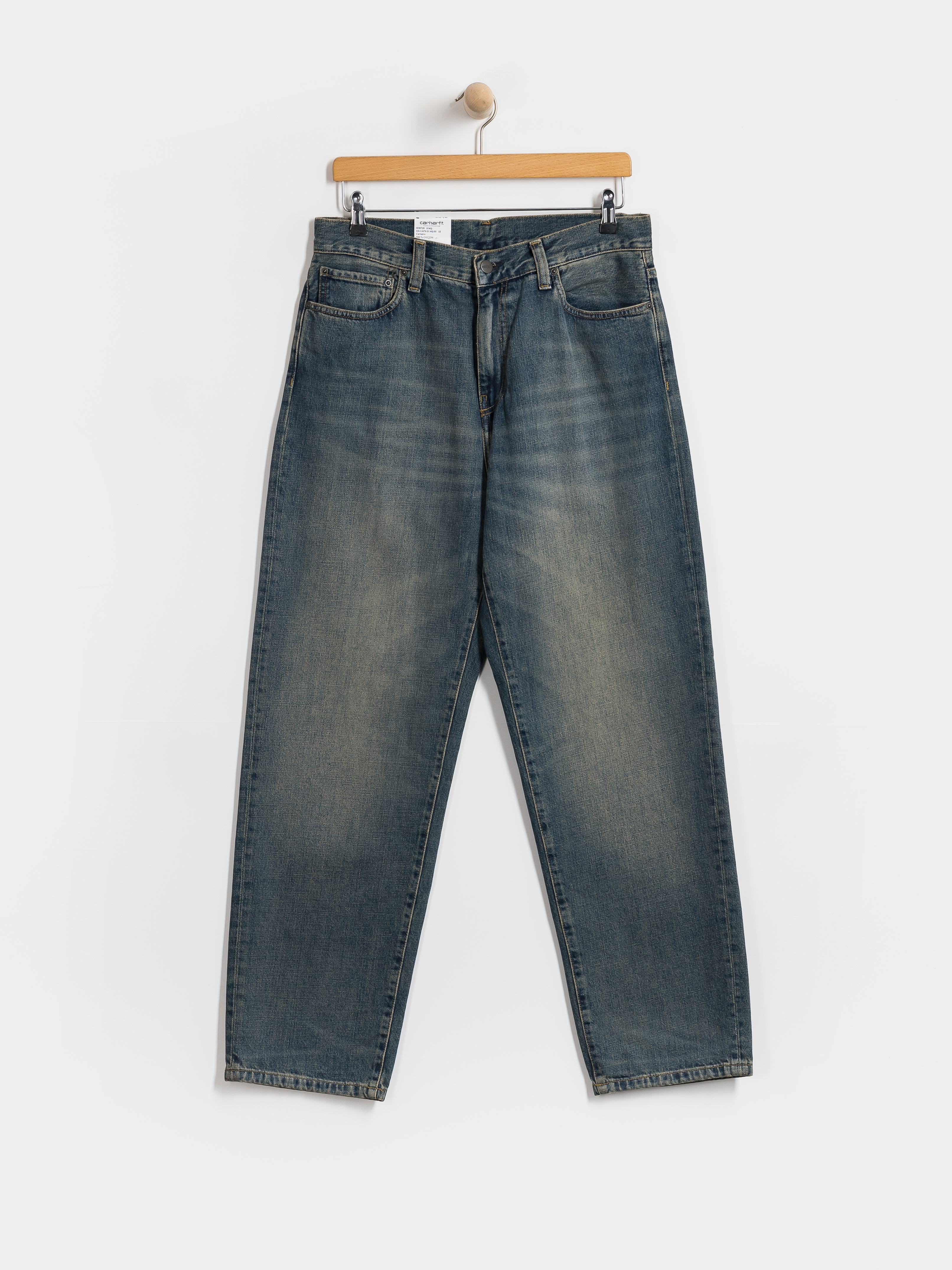 Kalhoty Carhartt WIP Aaron (blue/worn used wash)