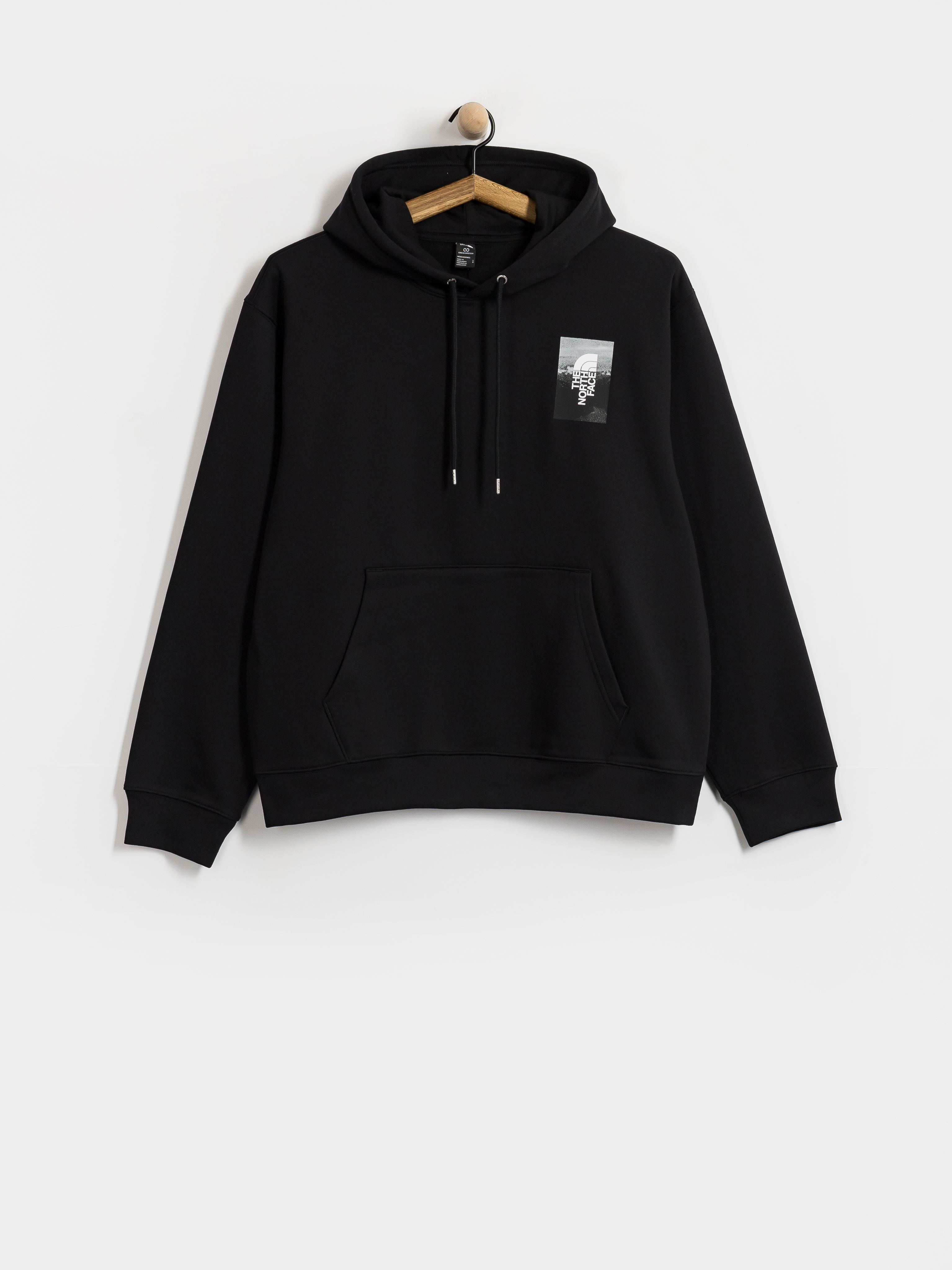 Mikina s kapucí The North Face Apex 75 Collage Relaxed HD (tnf black)
