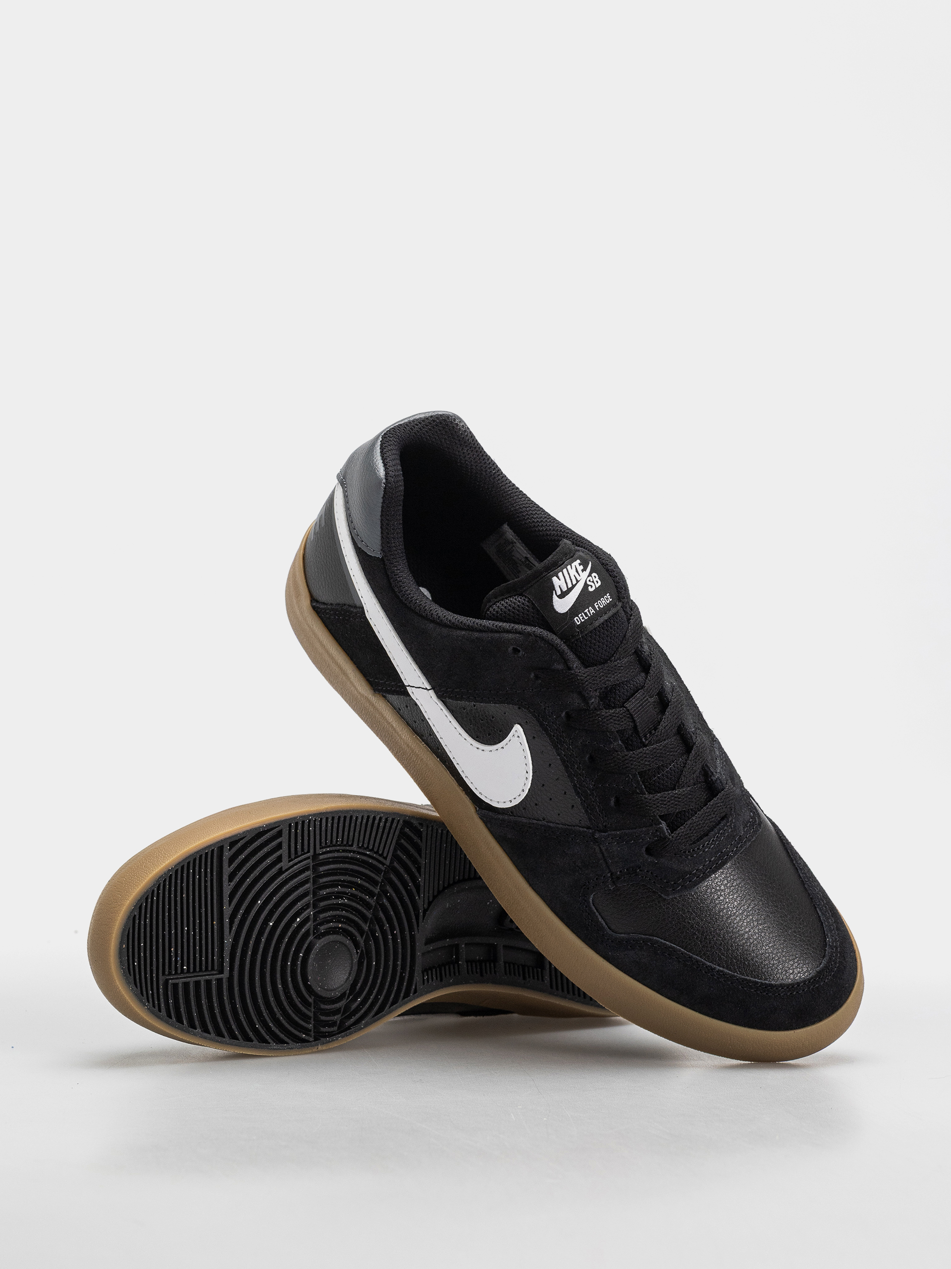 Boty Nike SB Sb Delta Force Vulc (black/white gum light brown dark grey)