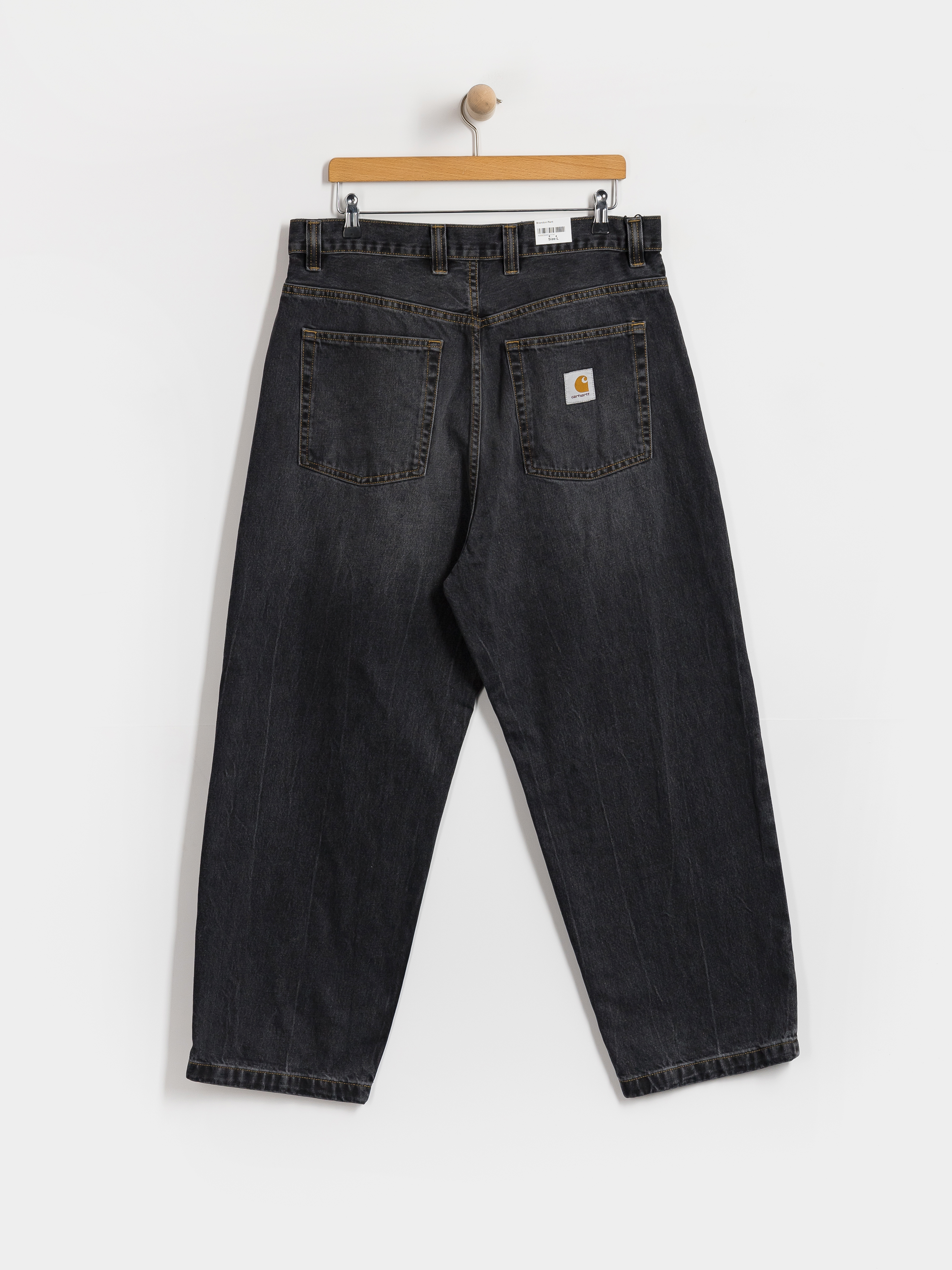 Kalhoty Carhartt WIP Brandon (black/marble used wash)