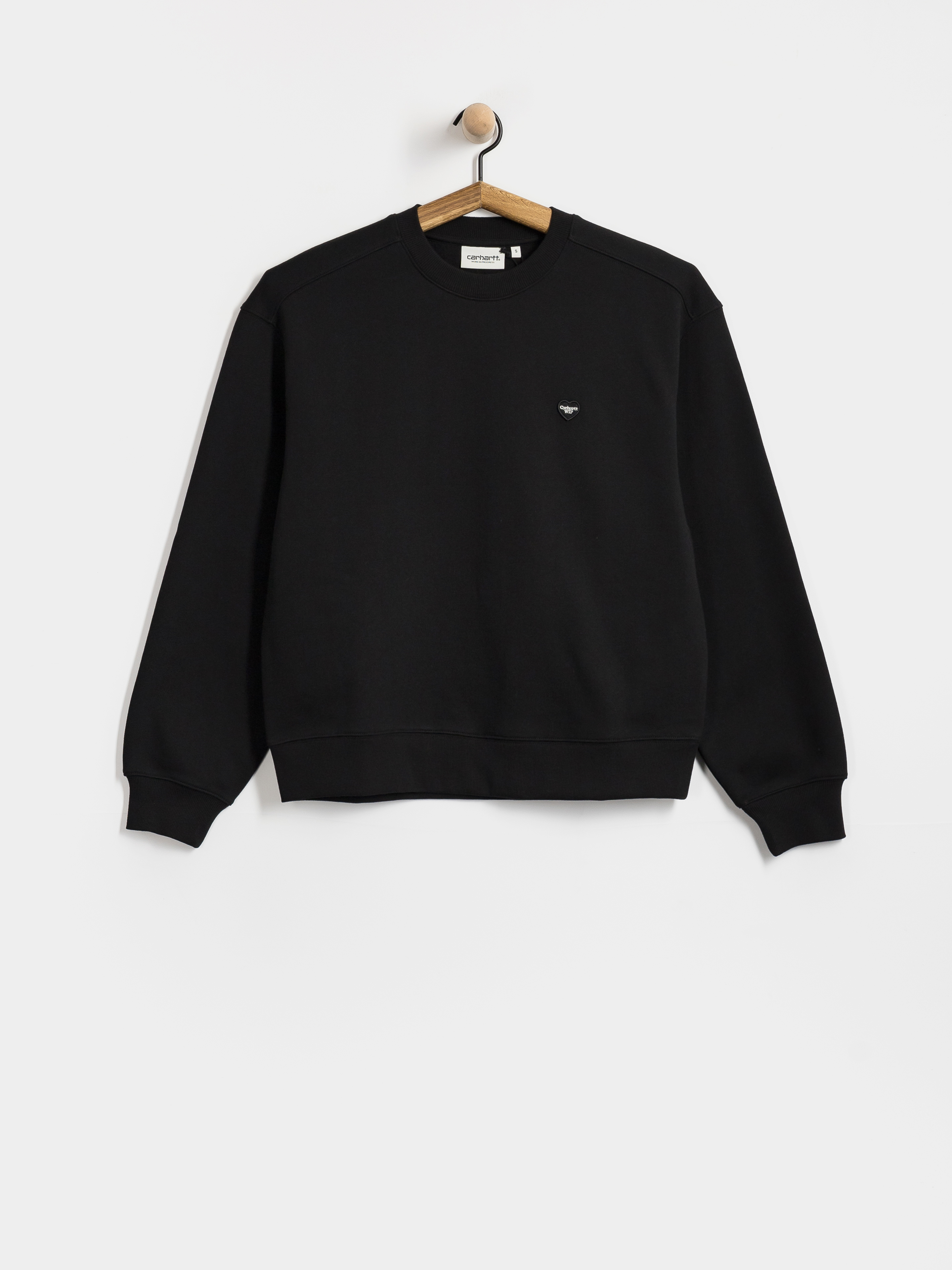 Mikina Carhartt WIP Small Heart Patch Wmn (black/black)