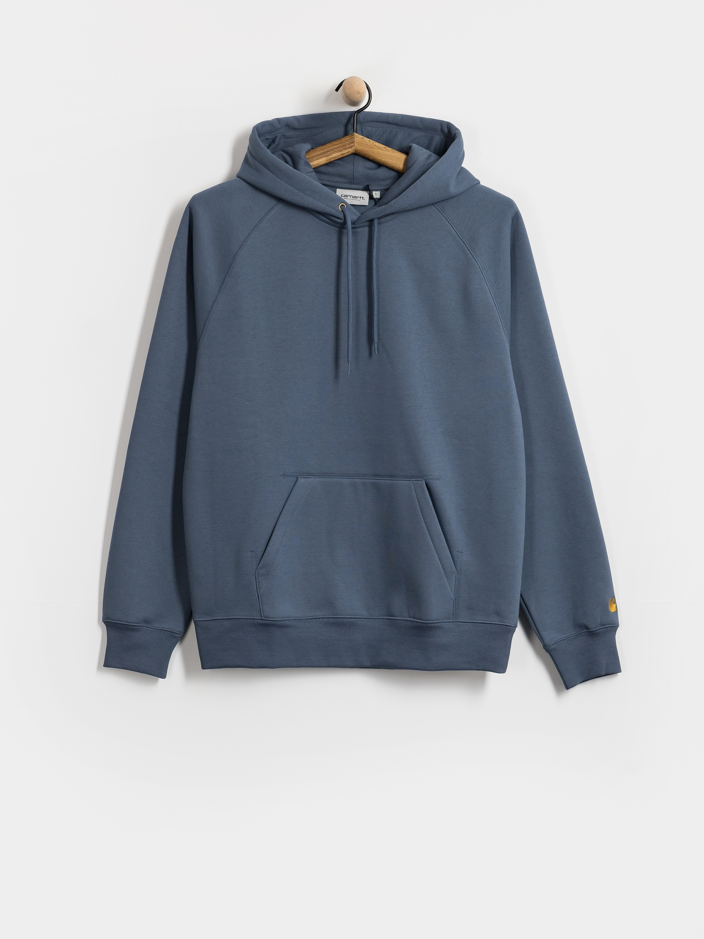 Mikina s kapucí Carhartt WIP Chase HD (icesheet/gold)