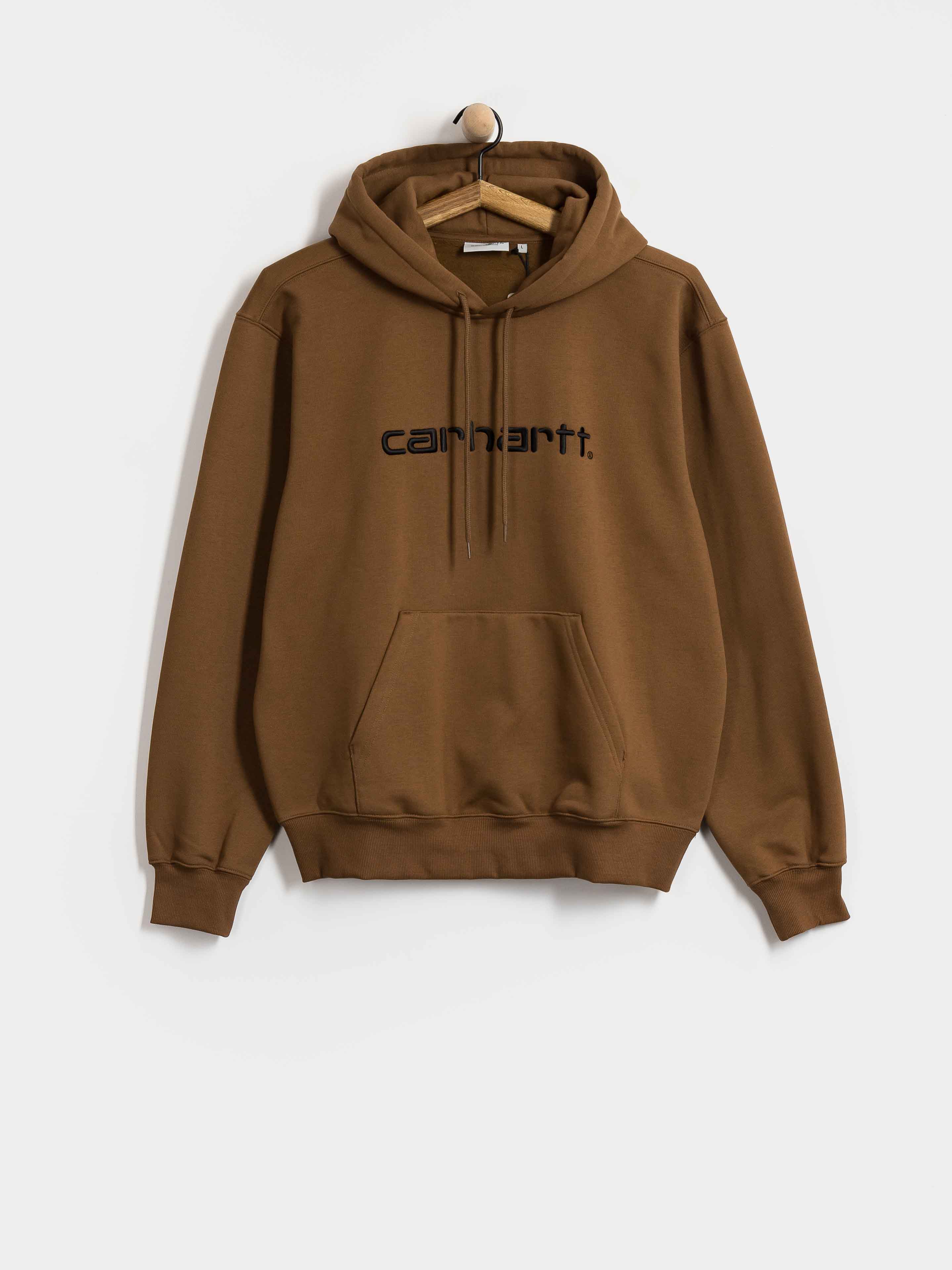 Mikina s kapucí Carhartt WIP Carhartt HD (wip h brown/black)