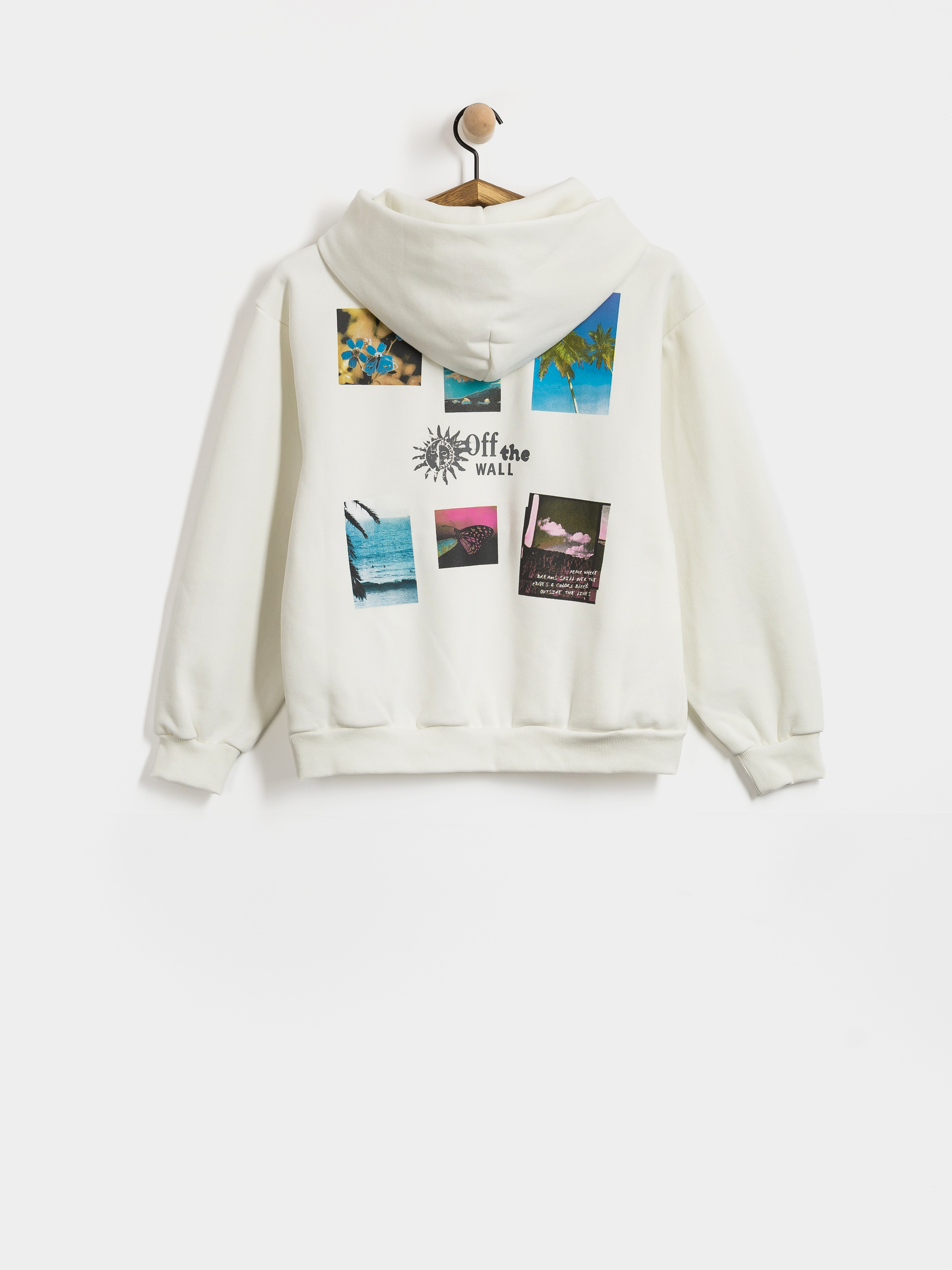 Mikina s kapucu00ed Vans Dreams Spill HD Wmn (marshmallow)