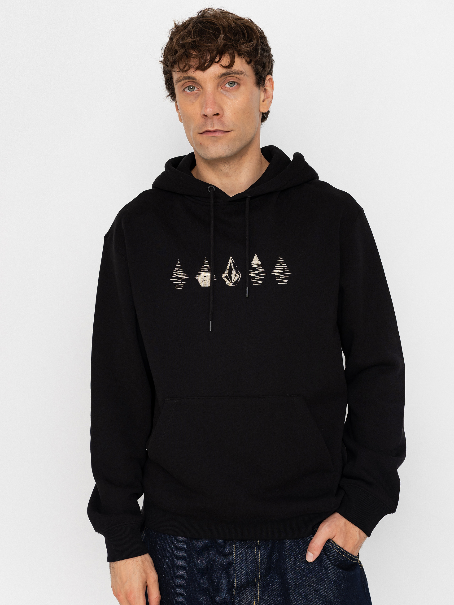 Mikina s kapucí Volcom Watanite HD (black)