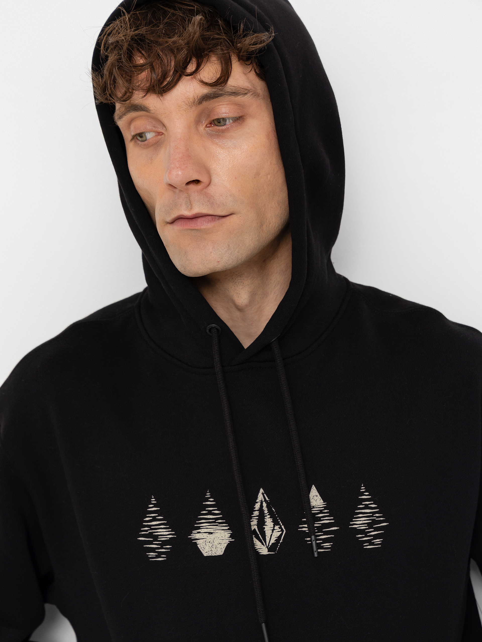 Mikina s kapucí Volcom Watanite HD (black)
