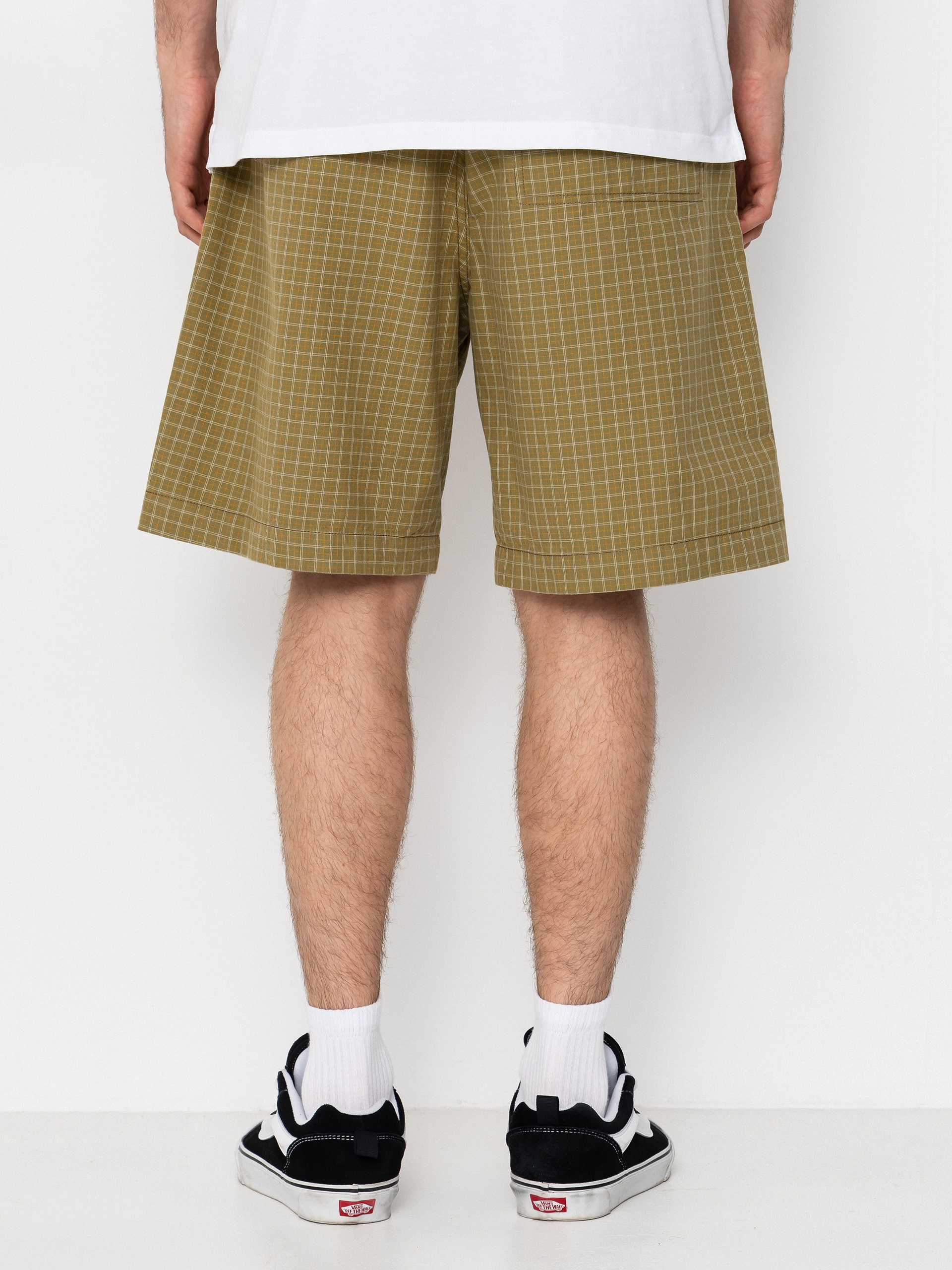 Kraťasy Polar Skate Hike Cotton (olive check)