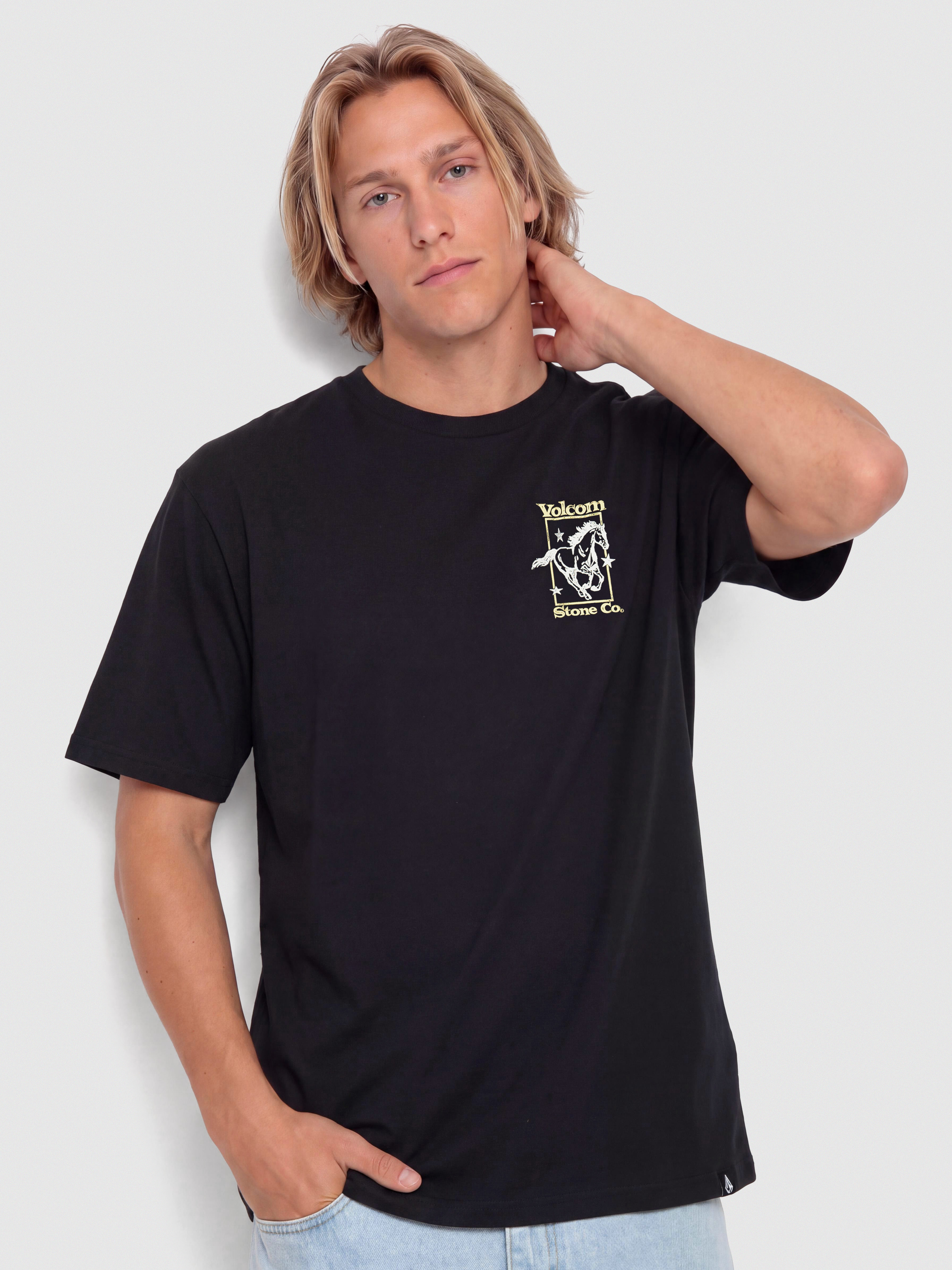 Tričko Volcom Giddyup (black)