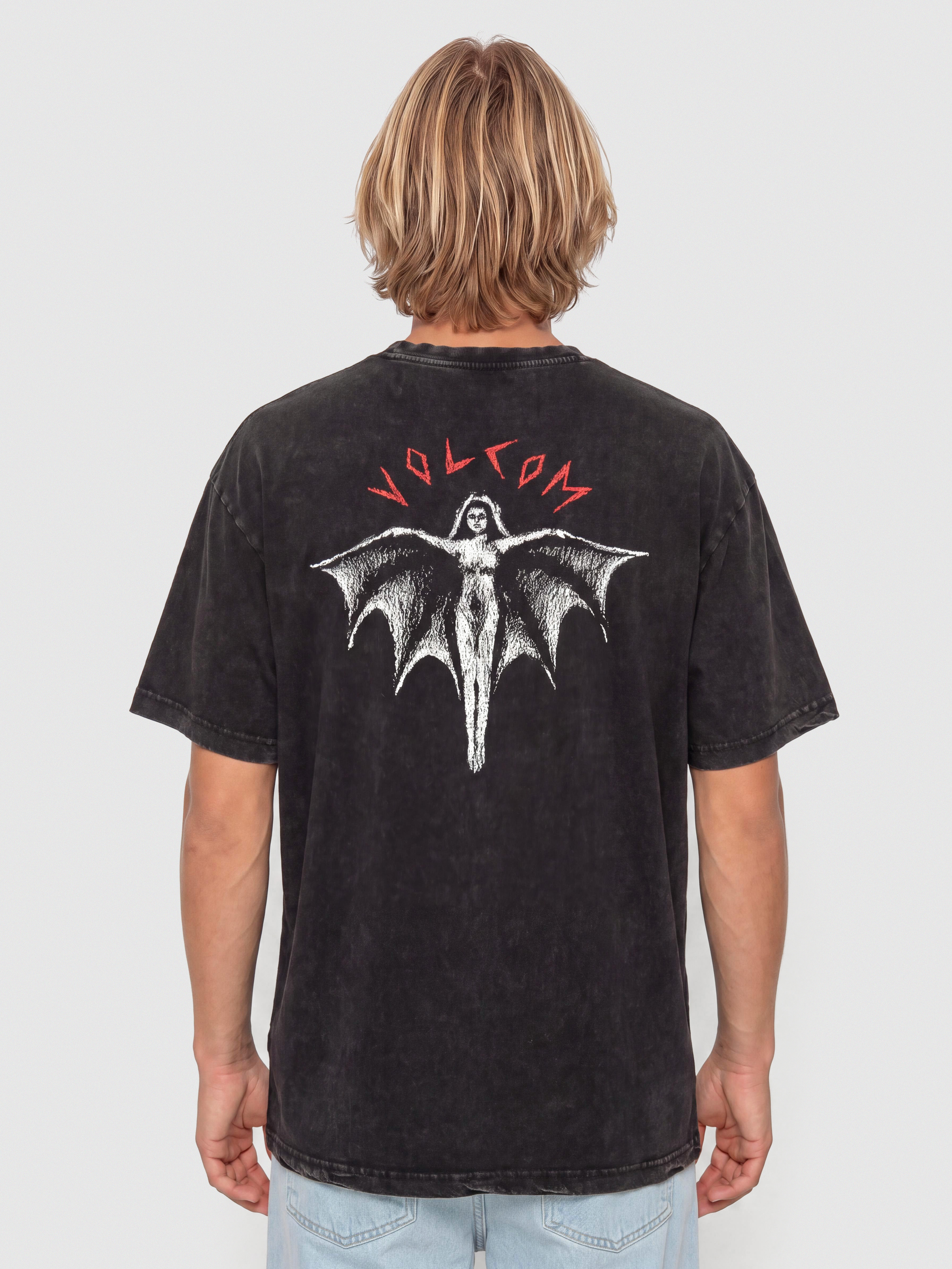 Tričko Volcom Wrong Angel Lse (light acid black)
