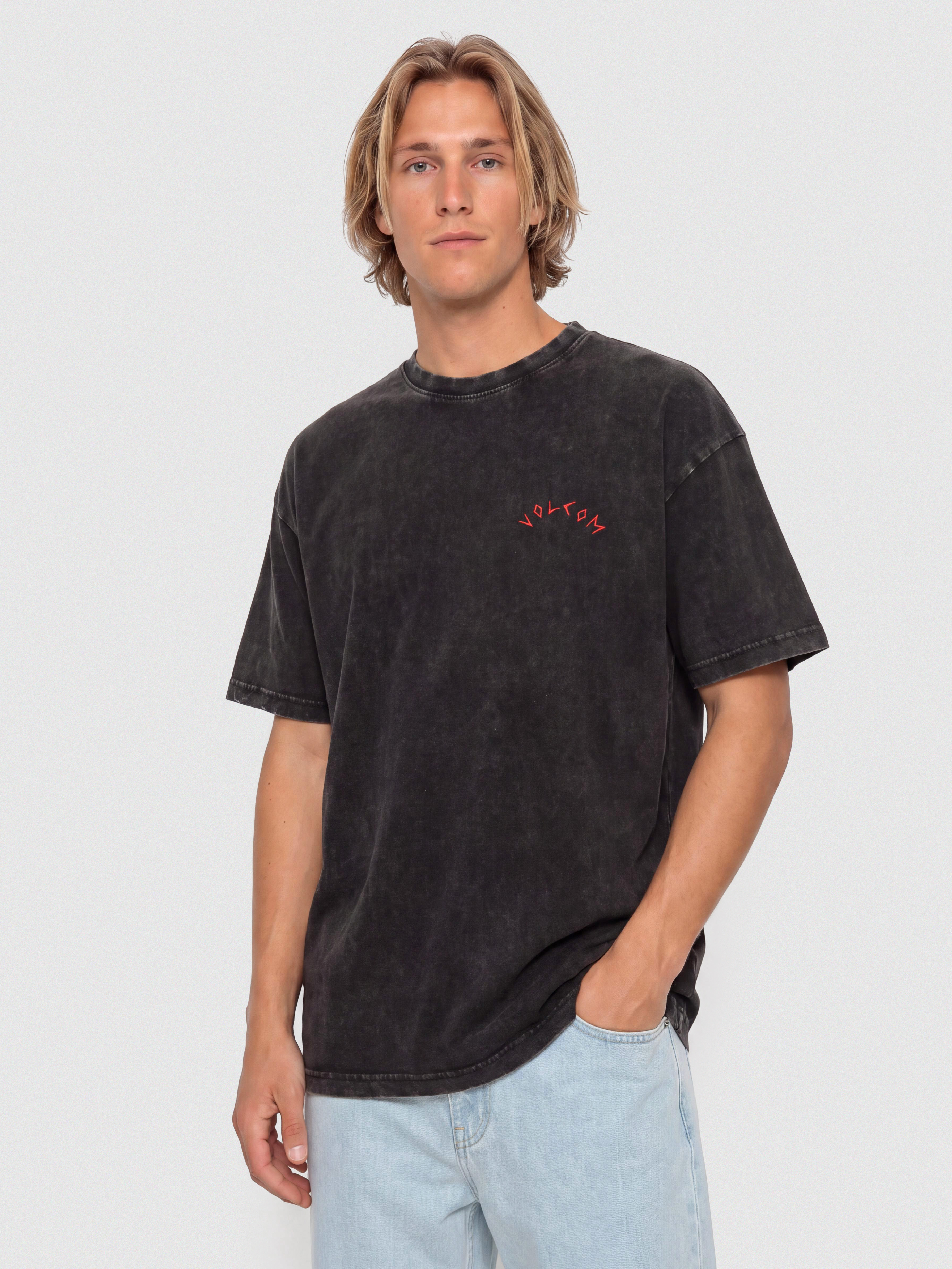 Tričko Volcom Wrong Angel Lse (light acid black)