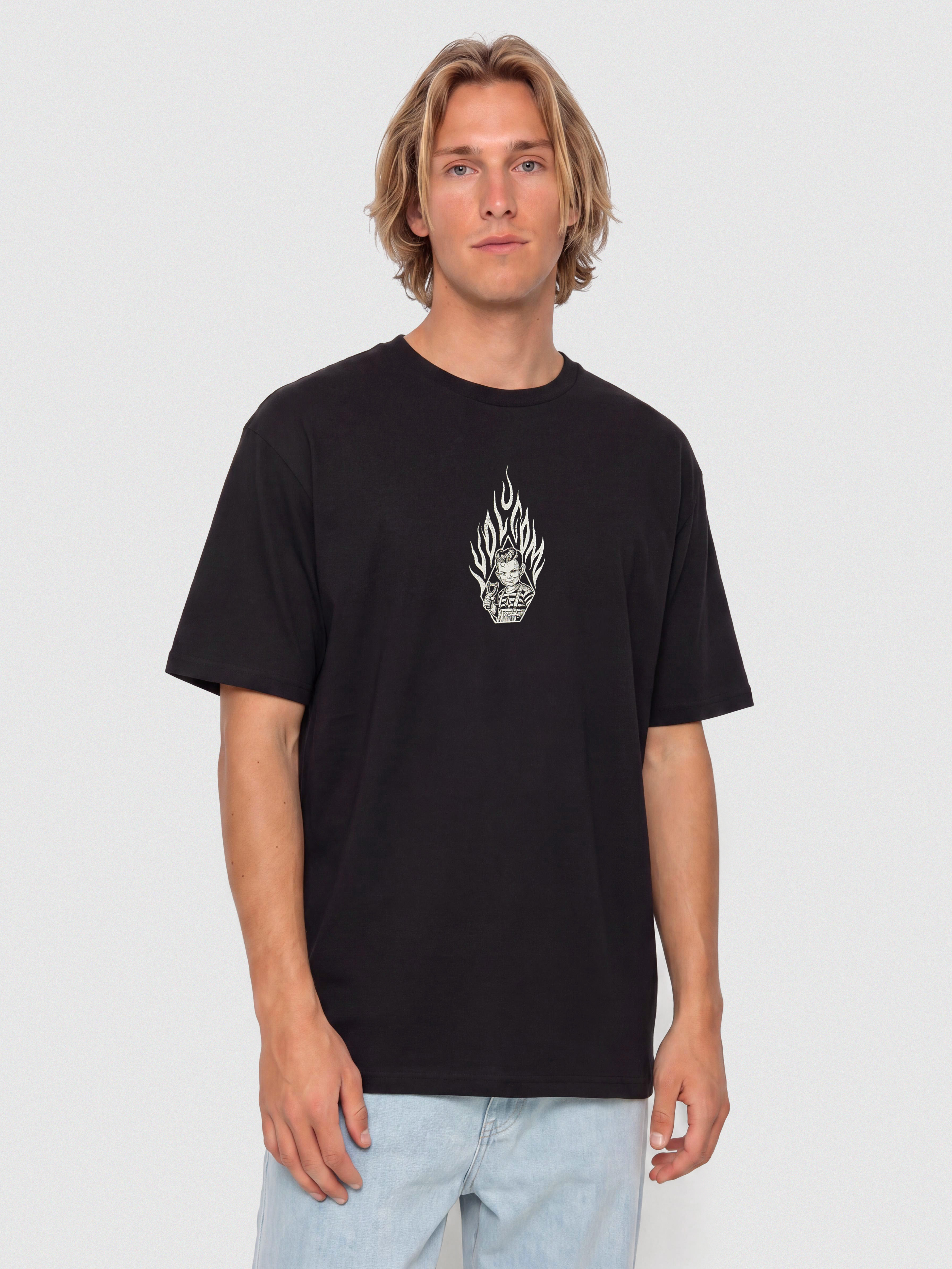 Tričko Volcom Firecar (black)