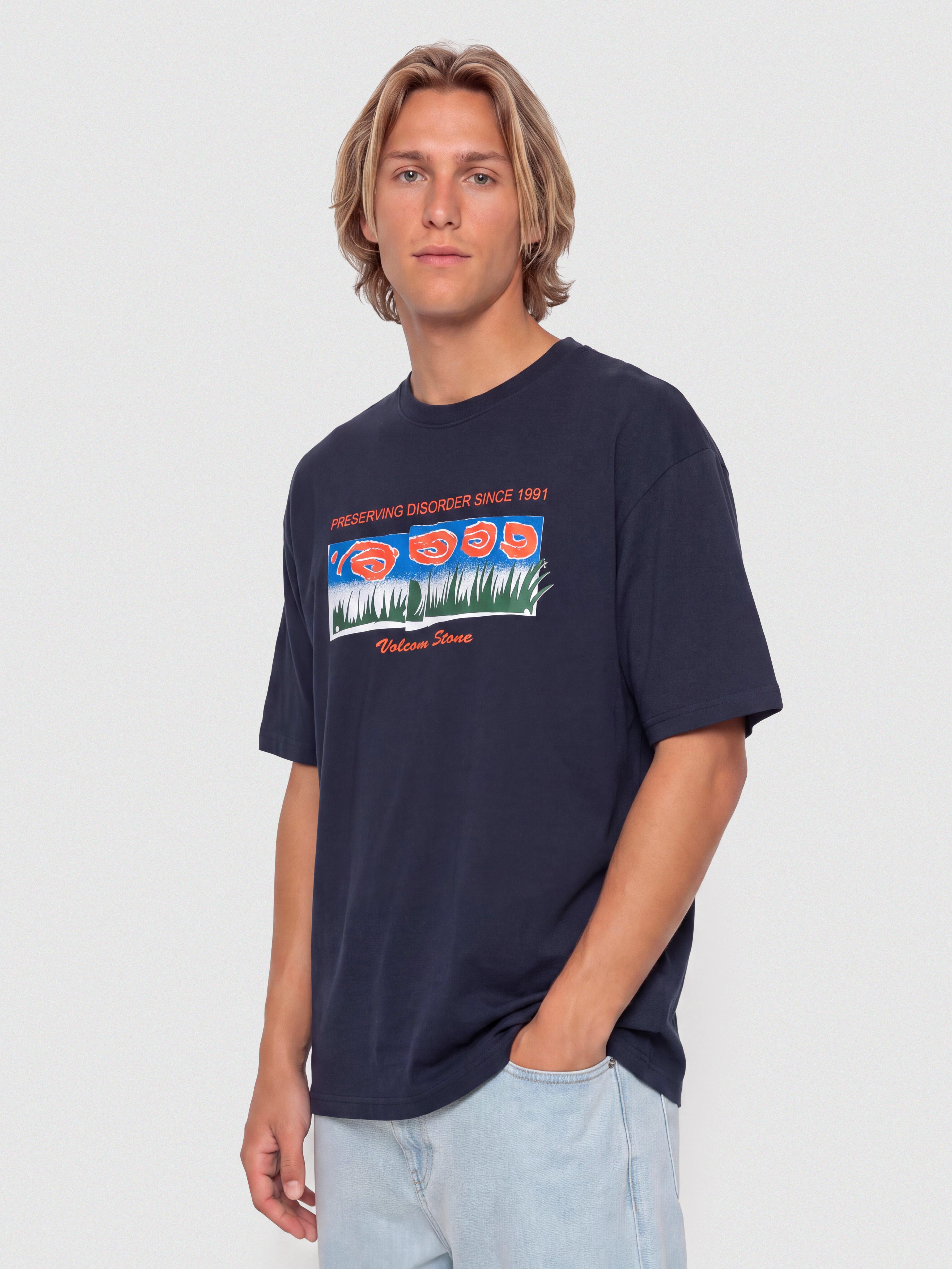 Tričko Volcom Fa Carrau 1 Lse (marine)