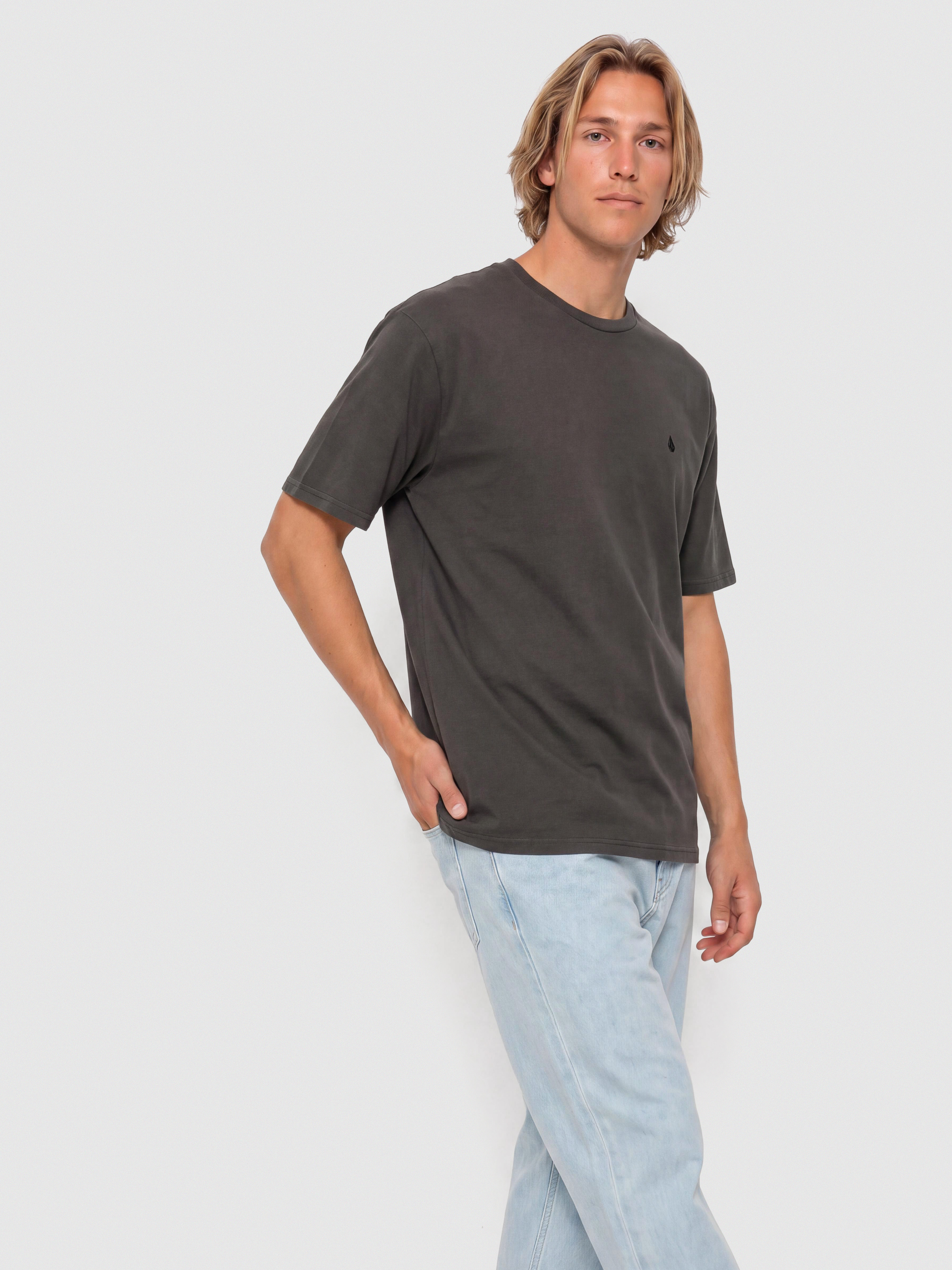 Tričko Volcom Solid Stone Emb (black)