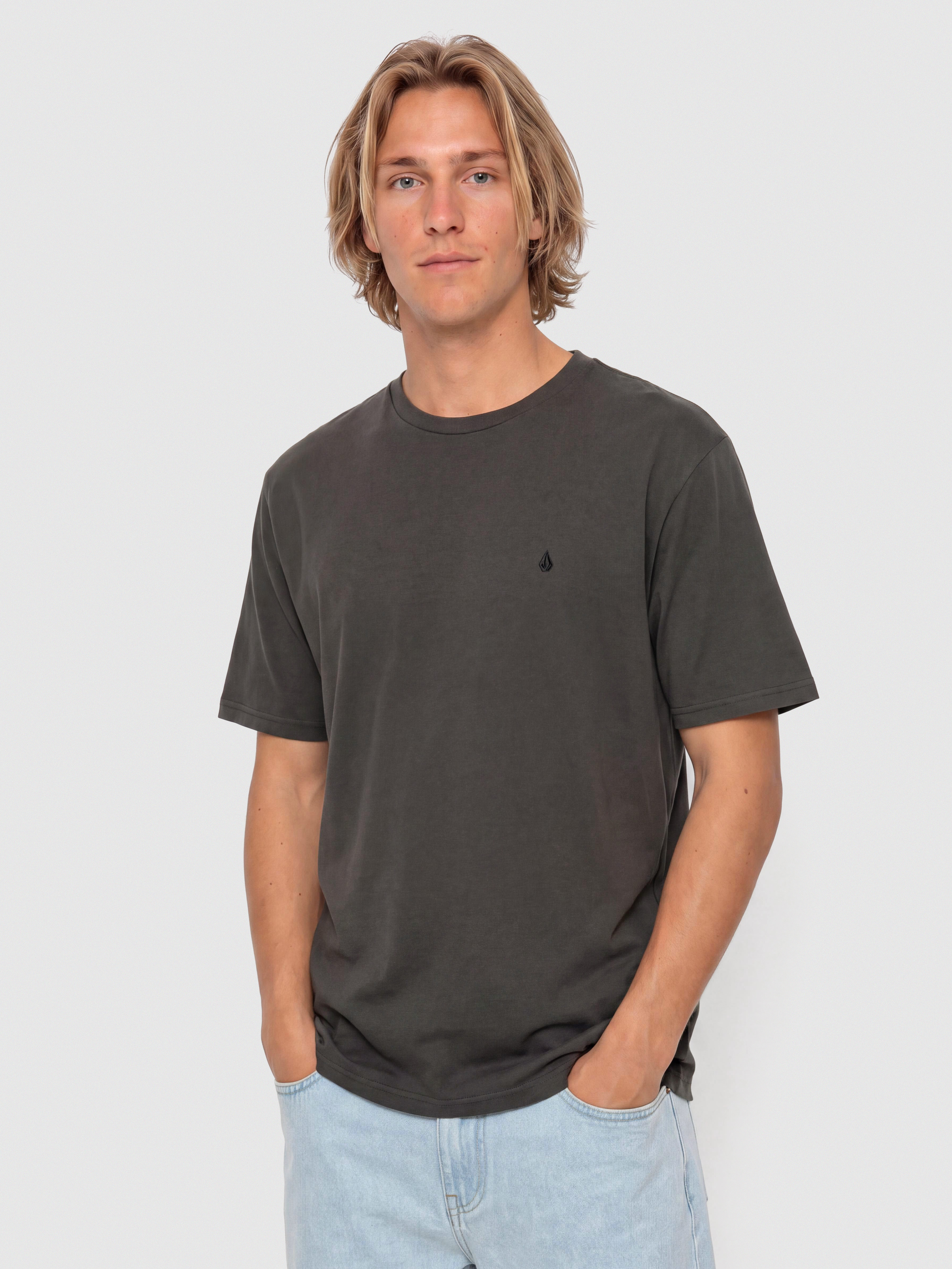 Tričko Volcom Solid Stone Emb (black)