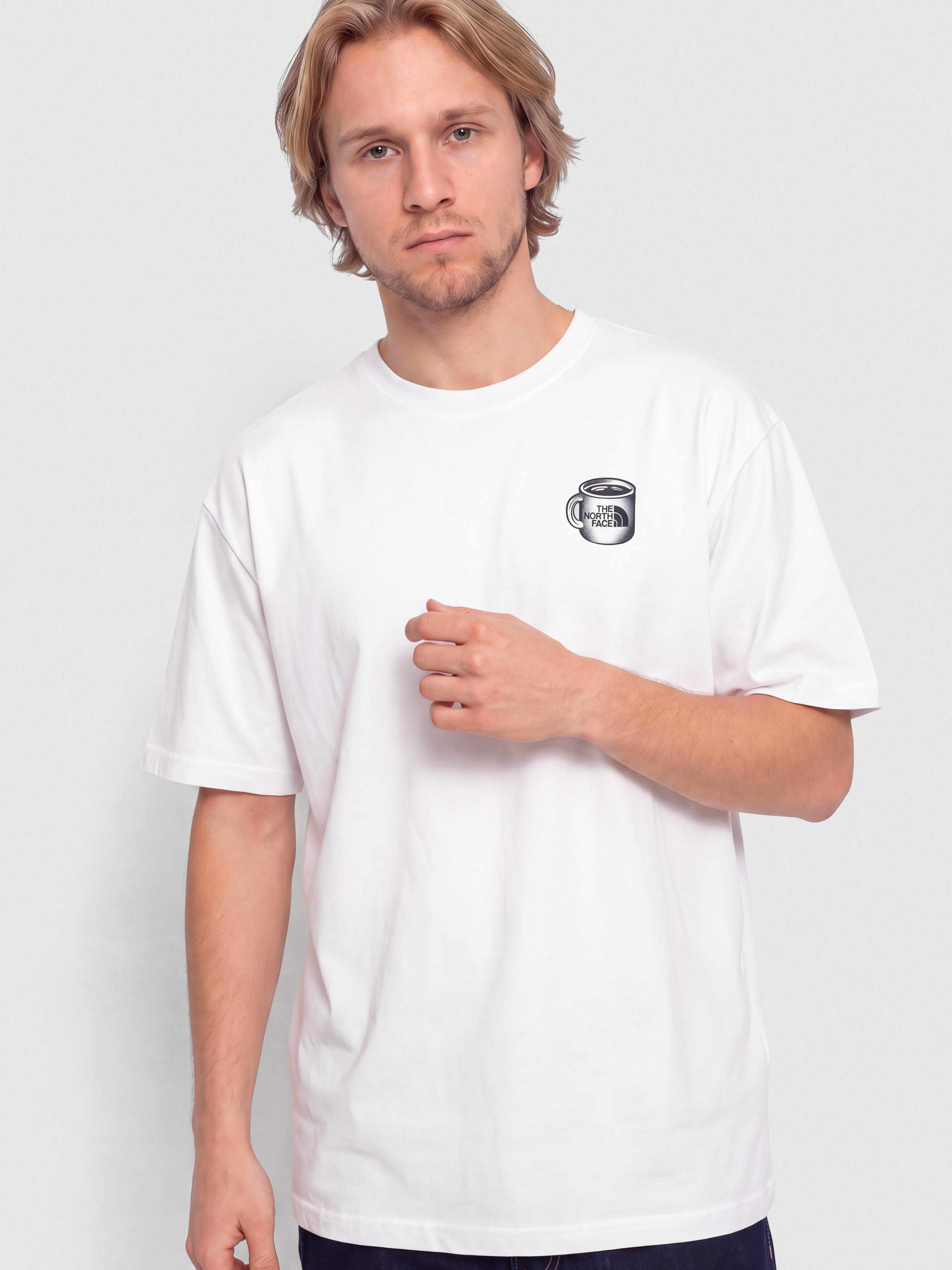Tričko The North Face Basecamp Barista Relaxed (tnf white/summit navy)