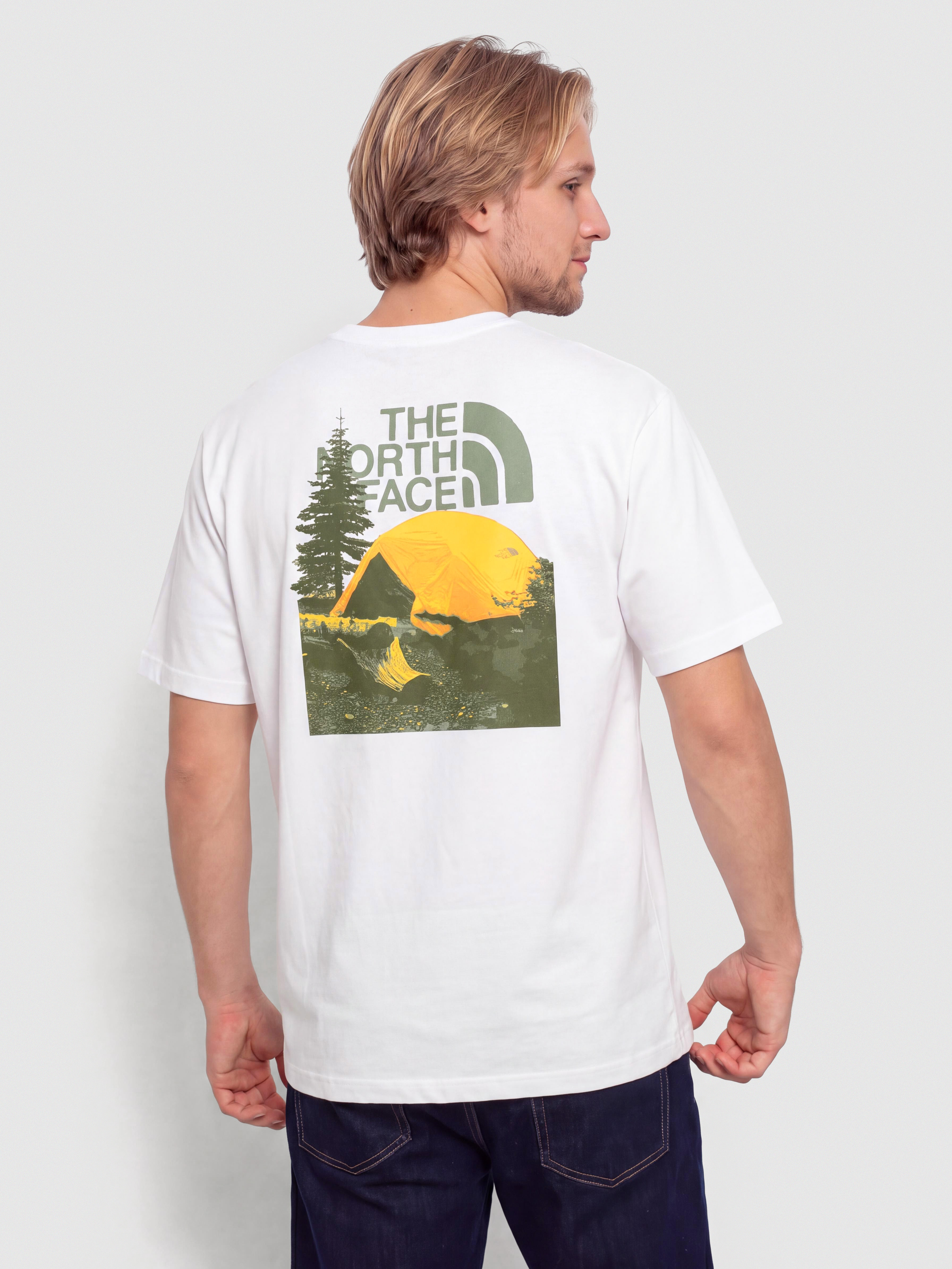 Tričko The North Face Pitch A Tent Relaxed (tnf white)
