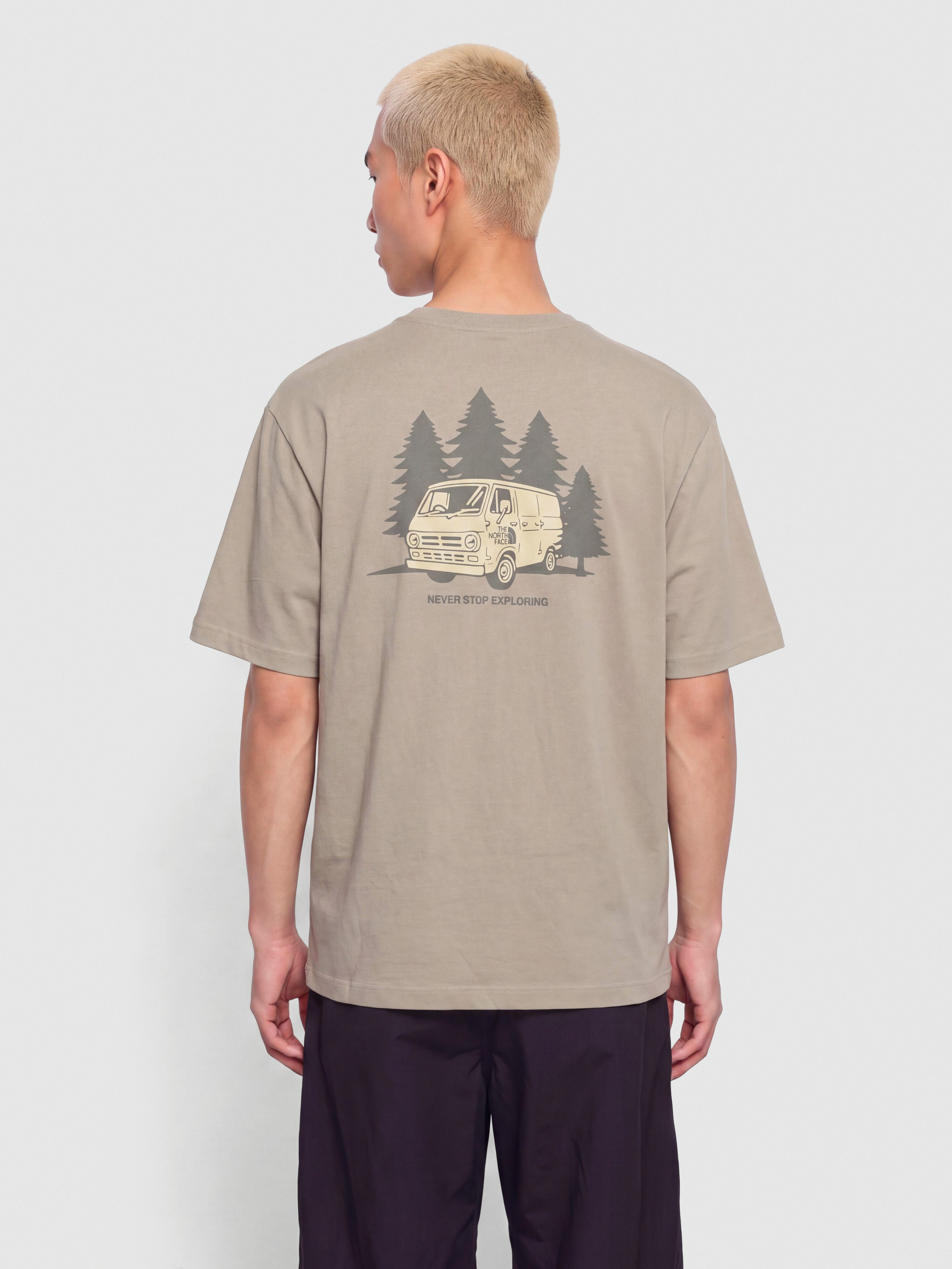 Tričko The North Face Van Life Relaxed (stone slab)