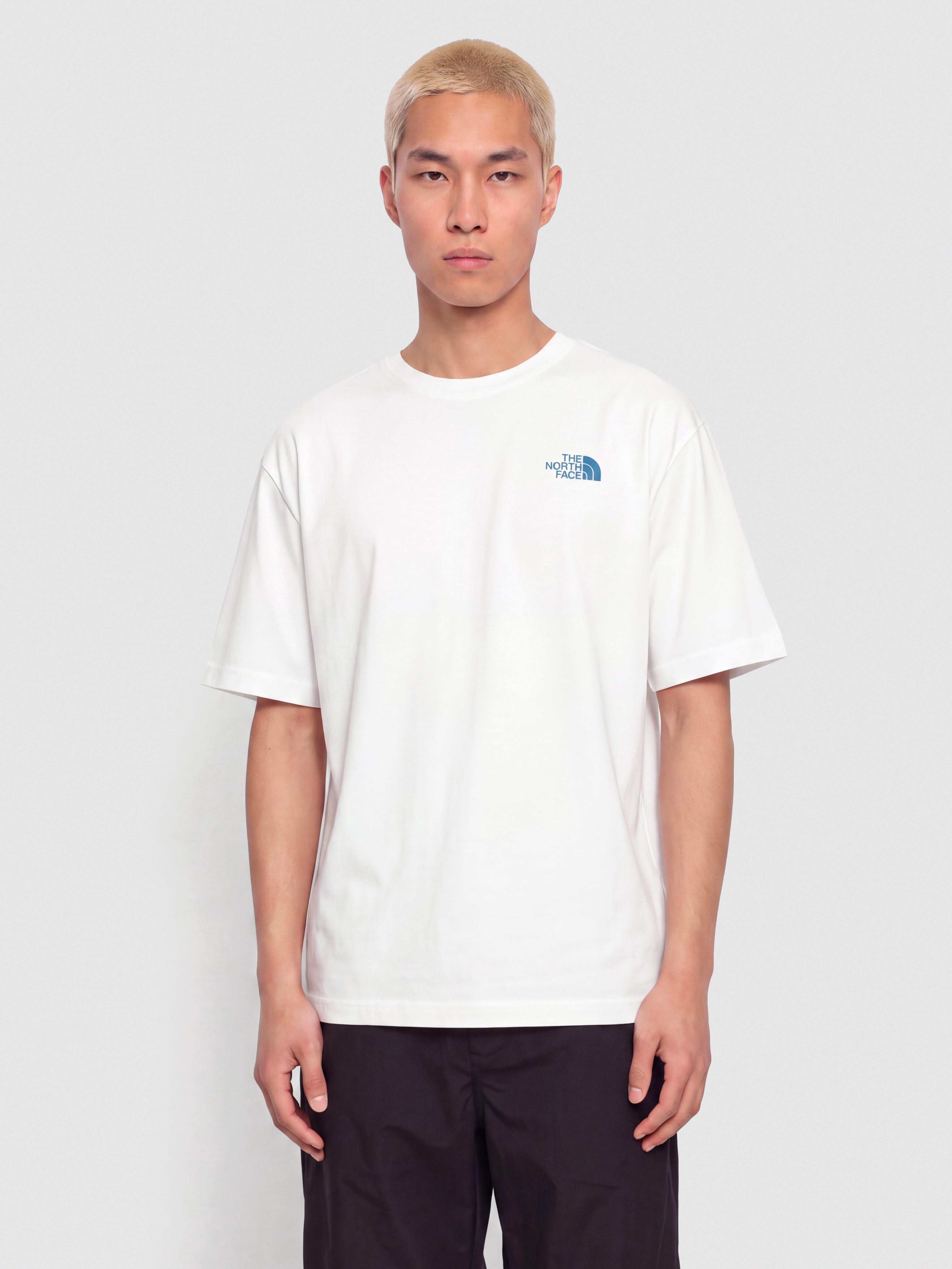 Tričko The North Face Liquid Box Nse Oversize (tnf white)