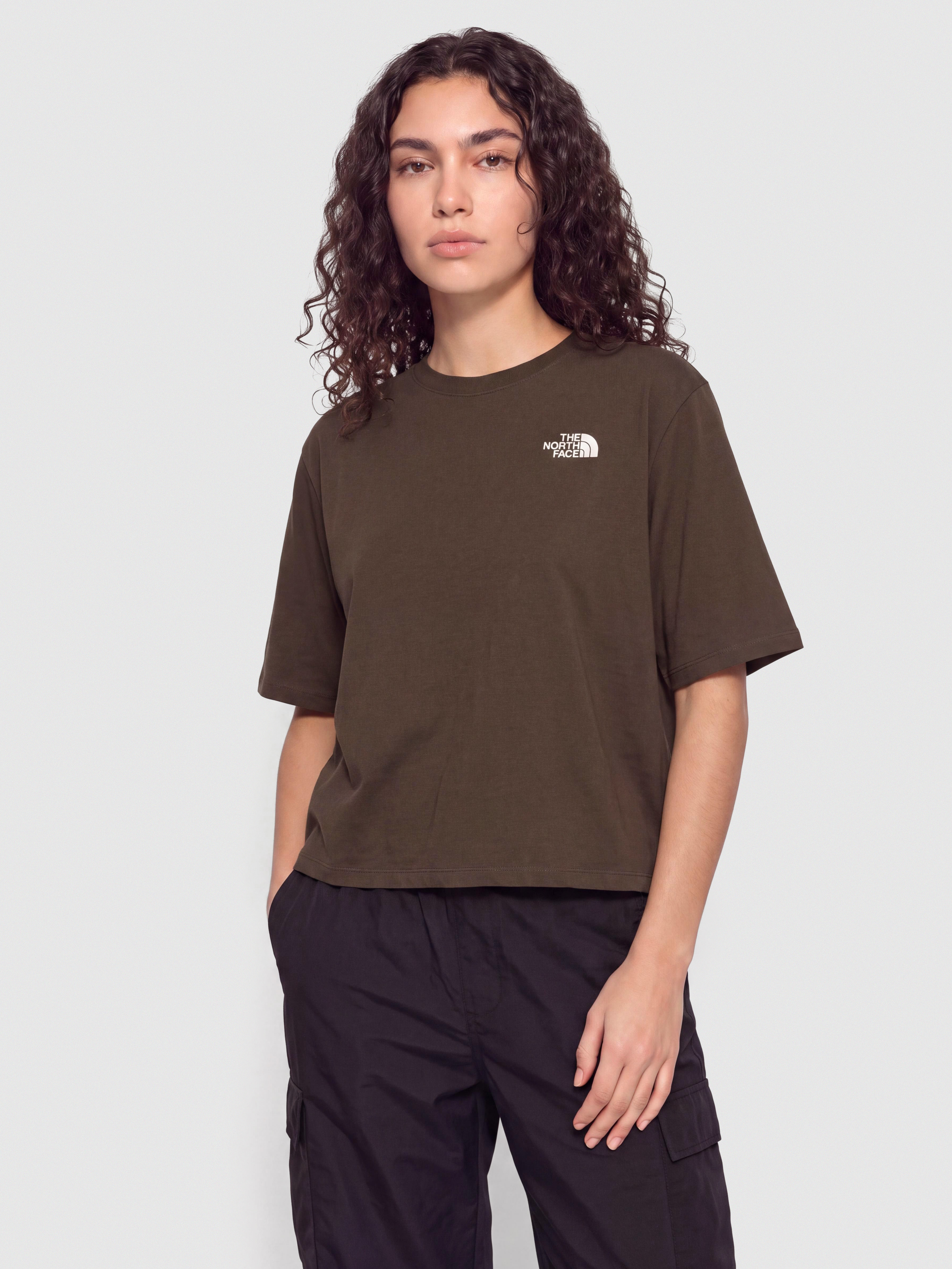 Tričko The North Face Hike Picnic Boxy Wmn (dark chestnut)