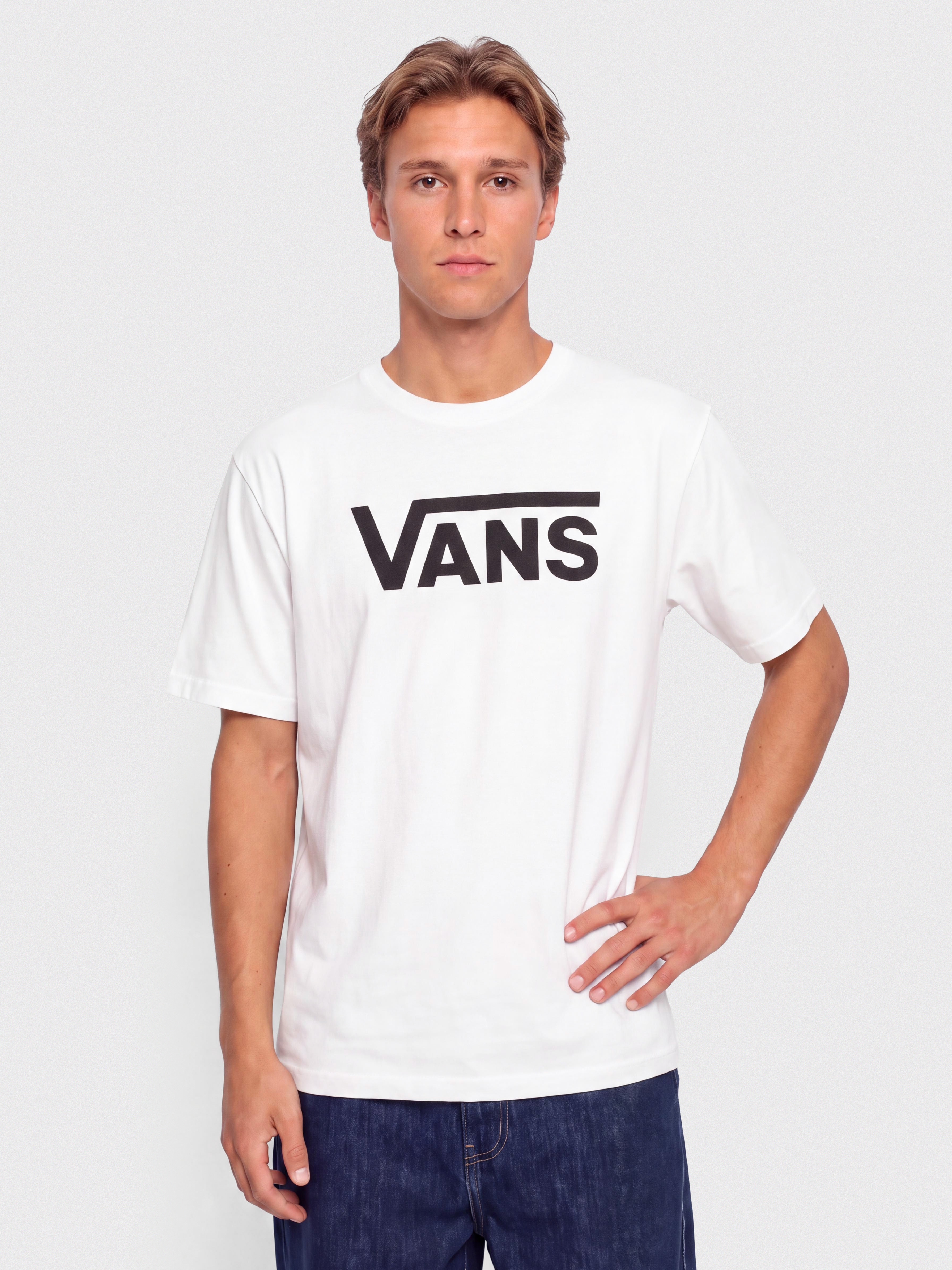 Tričko Vans Classic Drop V (white/black)
