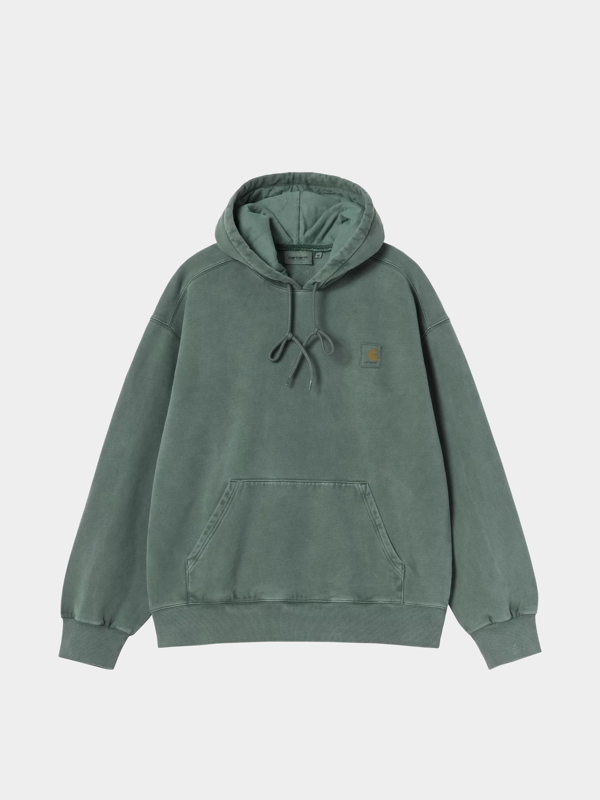 Mikina s kapucu00ed Carhartt WIP Vista HD (dark scarab/garment dyed)