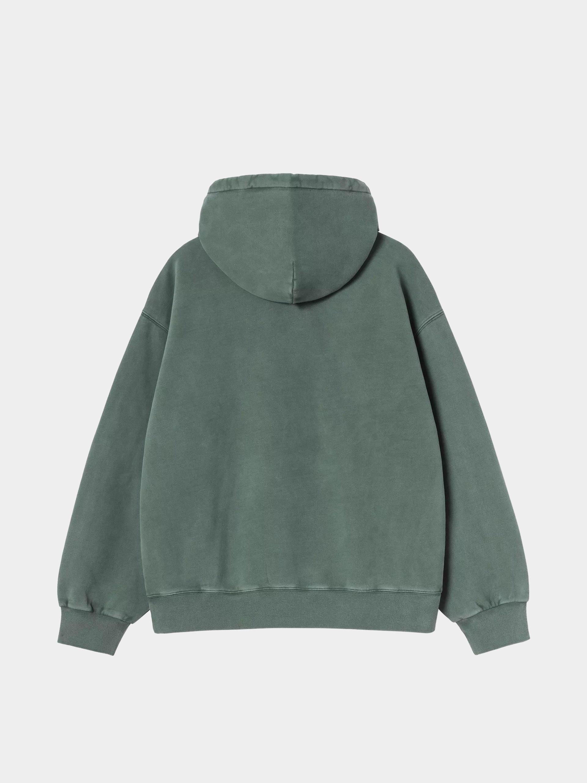 Mikina s kapucí Carhartt WIP Vista HD (dark scarab/garment dyed)