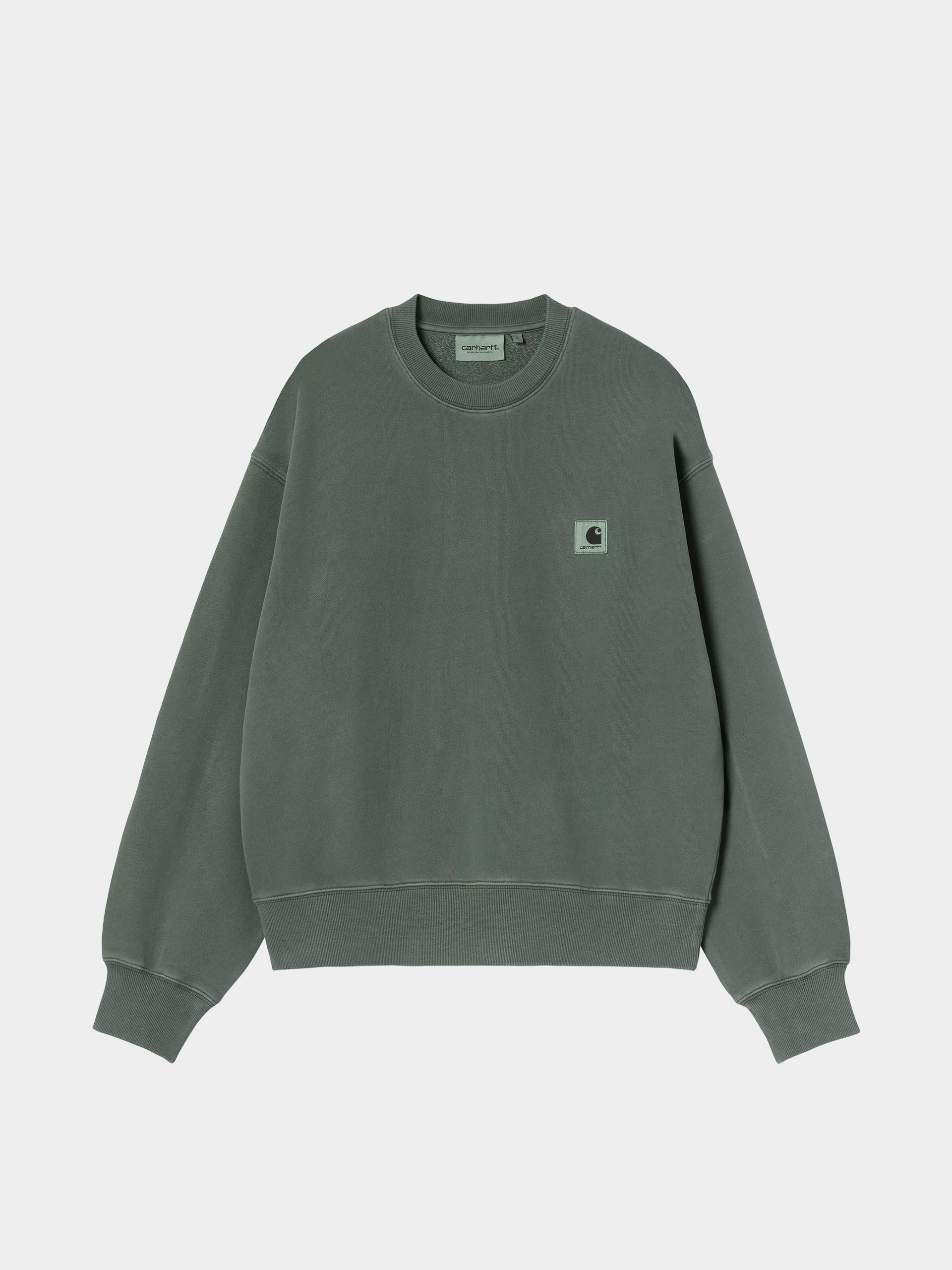 Mikina Carhartt WIP Nelson Wmn (dark scarab/garment dyed)