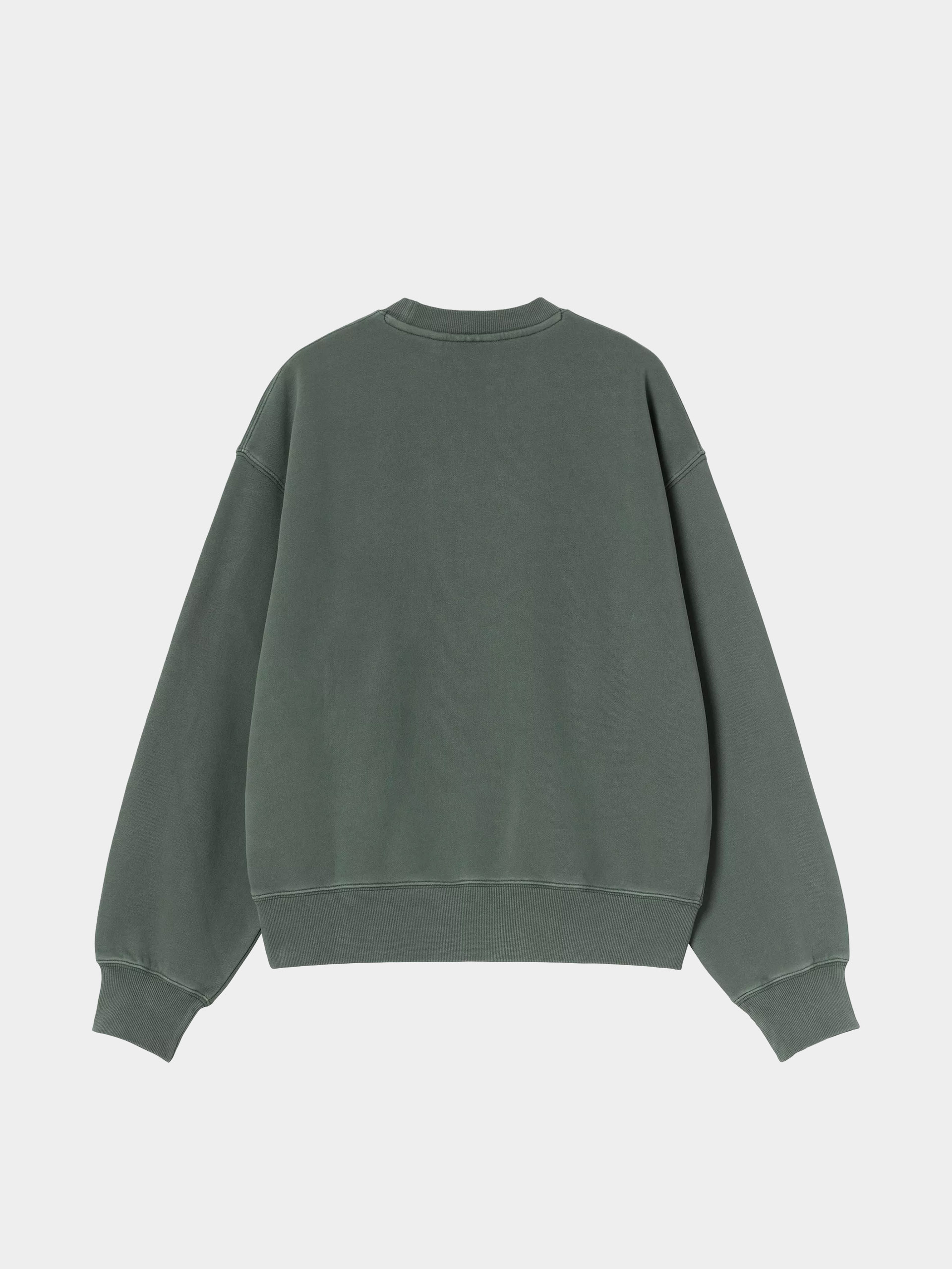 Mikina Carhartt WIP Nelson Wmn (dark scarab/garment dyed)