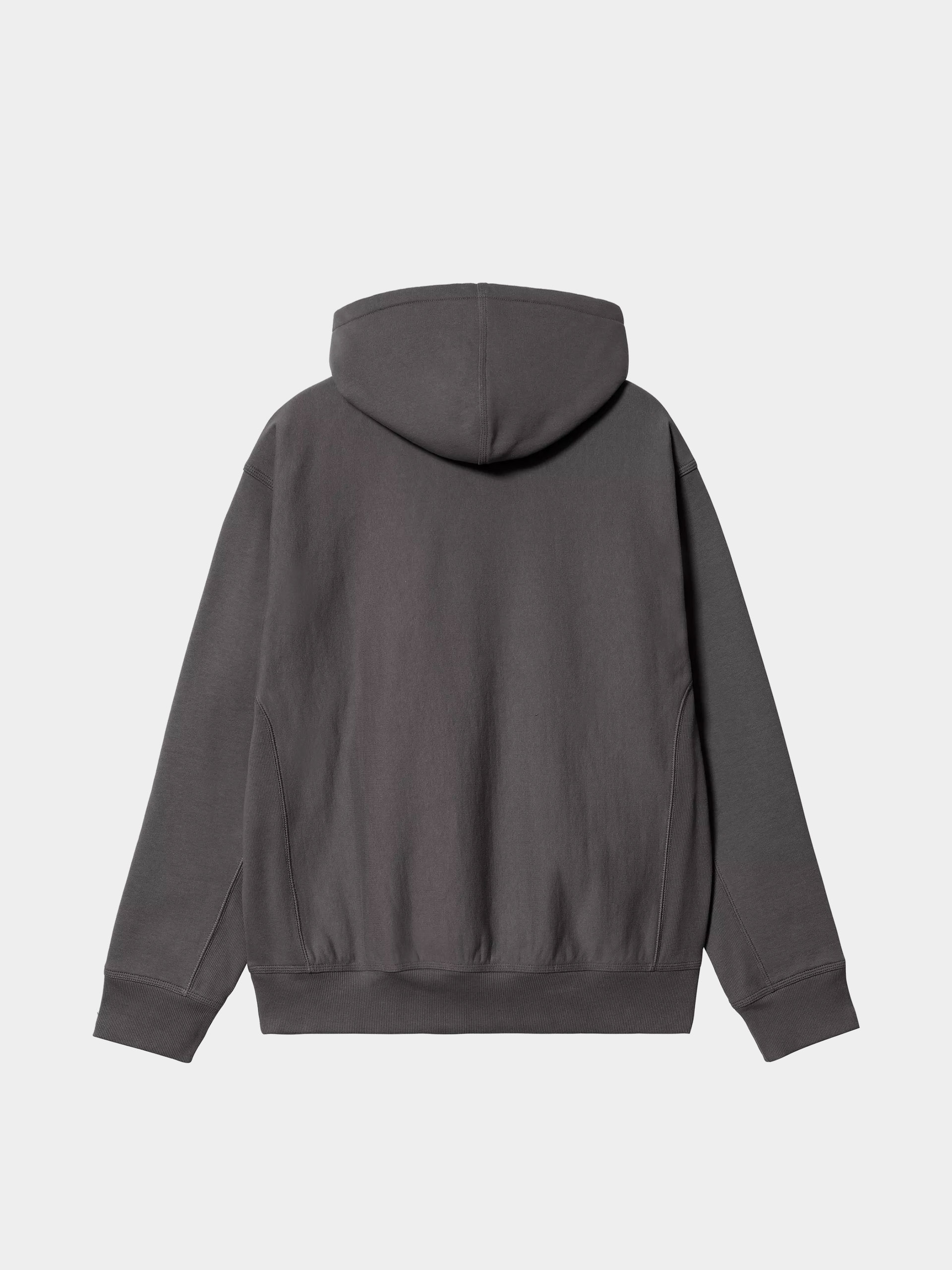 Mikina s kapucí Carhartt WIP American Script HD (graphite)
