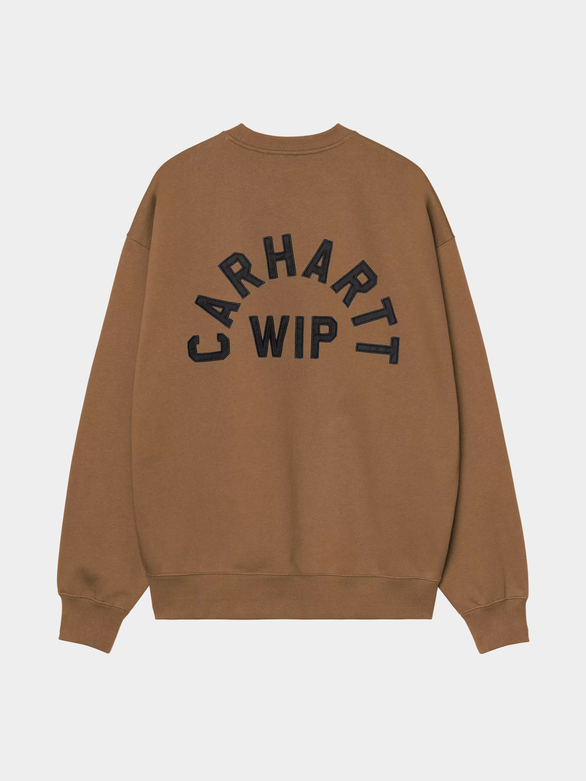 Mikina Carhartt WIP Arch Script (wip h brown/black/stone washed)