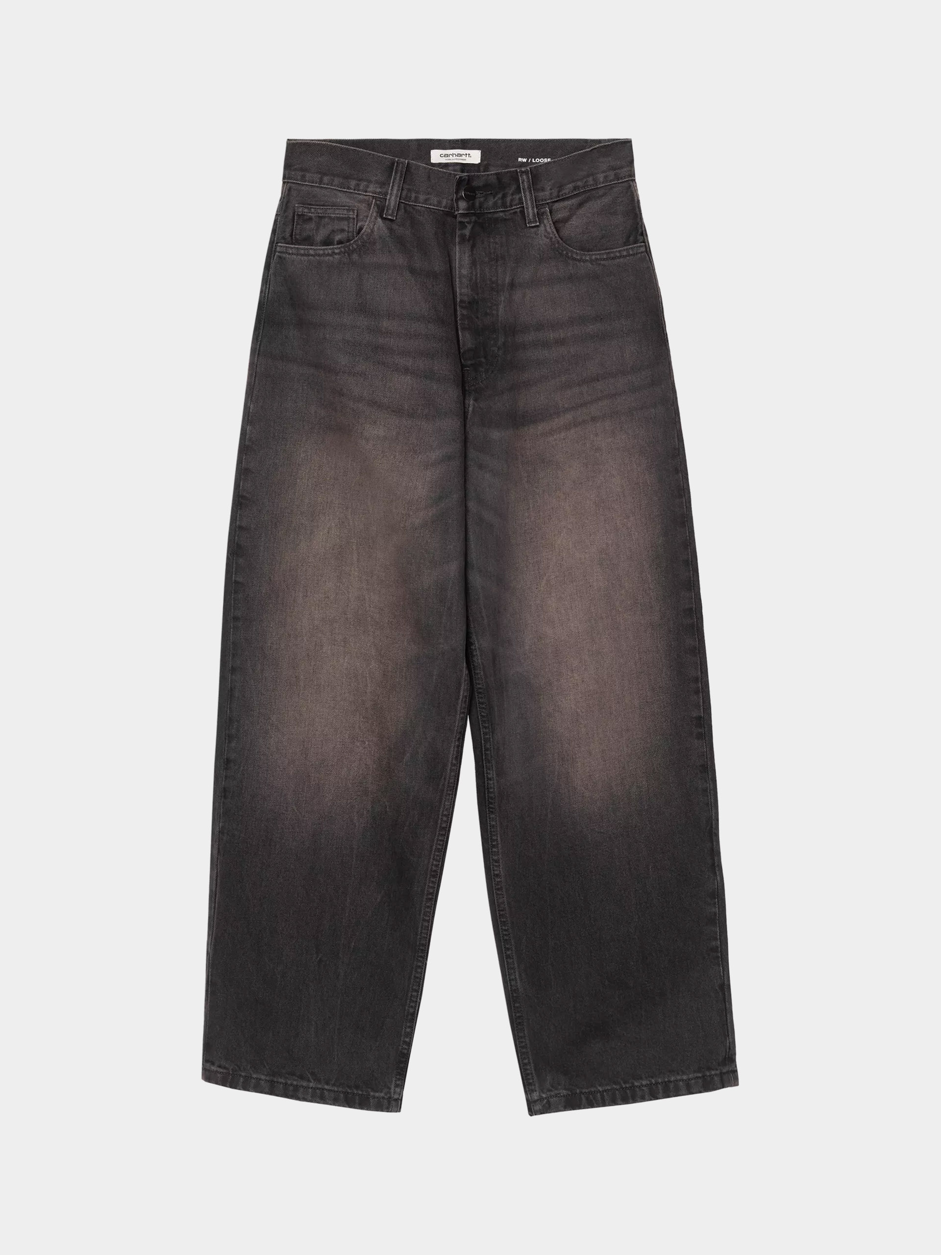 Kalhoty Carhartt WIP Brandon Wmn (black/tobacco used wash)