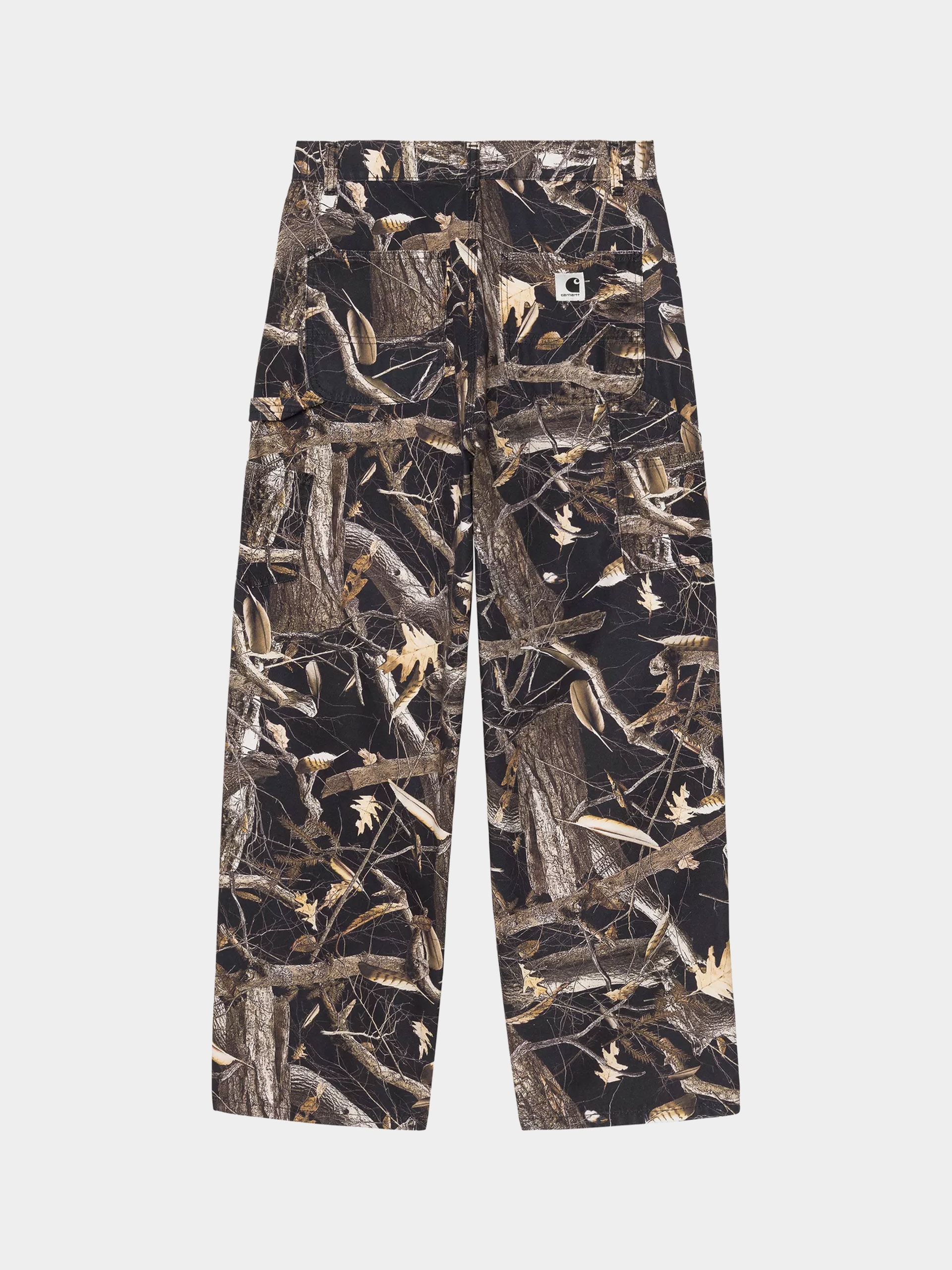 Kalhoty Carhartt WIP Brandon Single Knee Wmn (camo feather tree black/heavy stone wash)