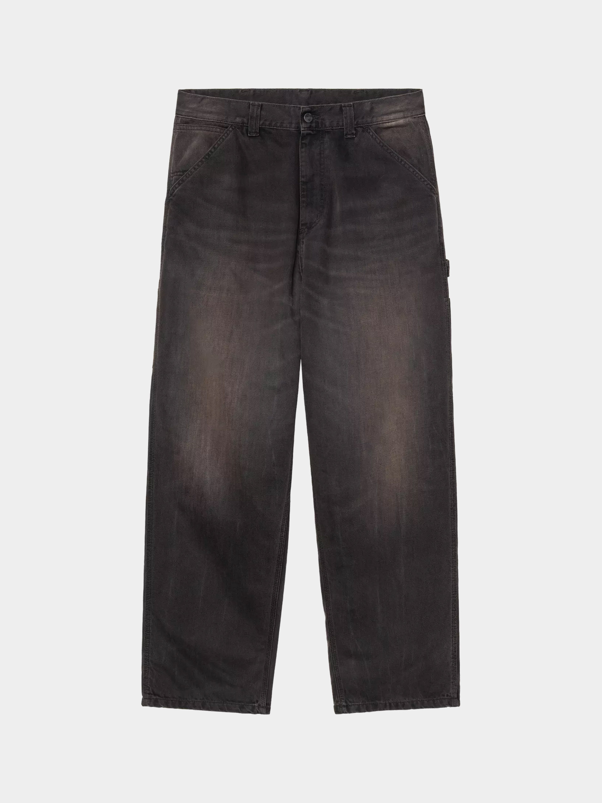 Kalhoty Carhartt WIP OG Single Knee (black/tobacco used wash)
