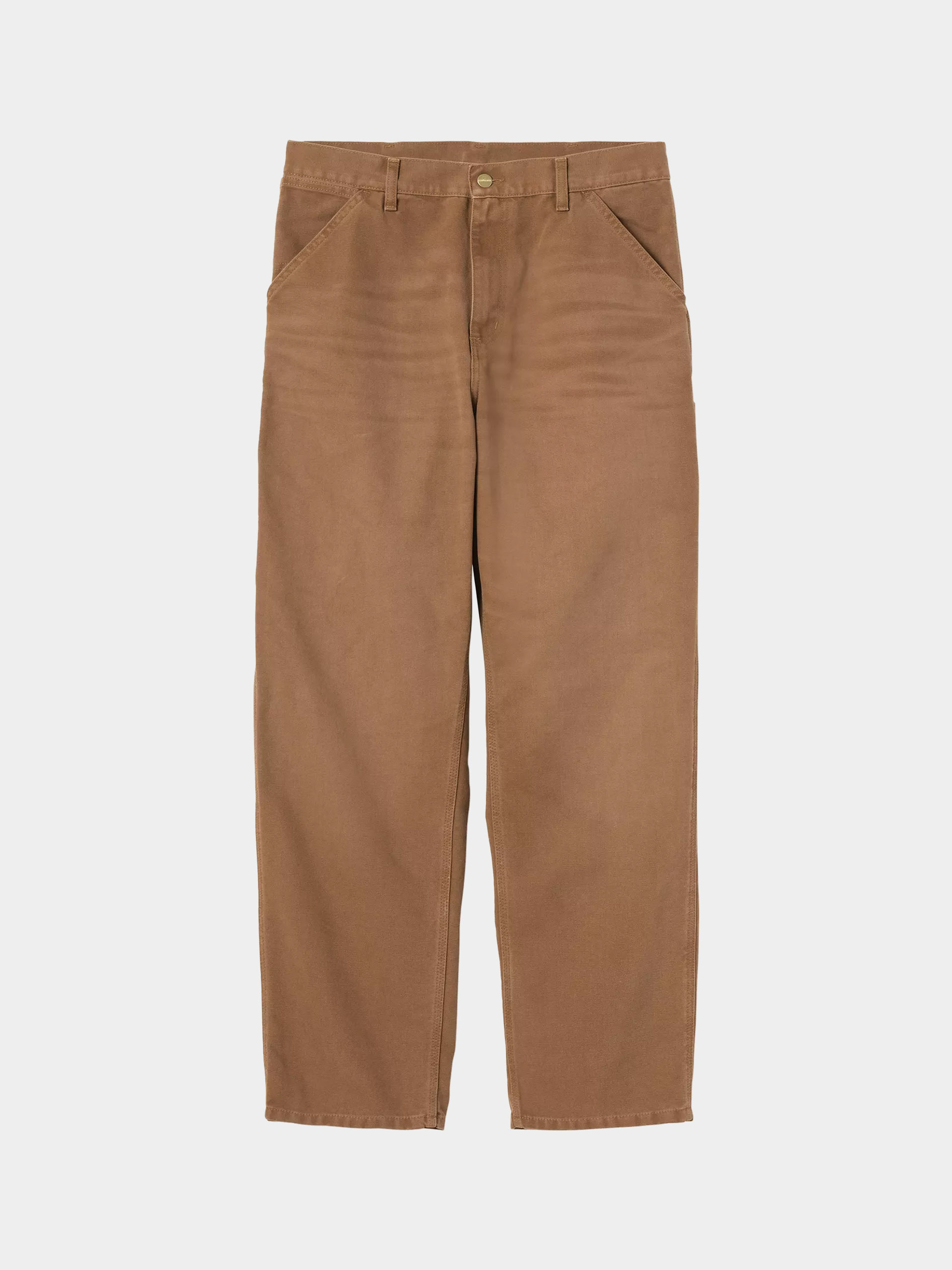 Kalhoty Carhartt WIP Single Knee (wip h brown/stone canvas)