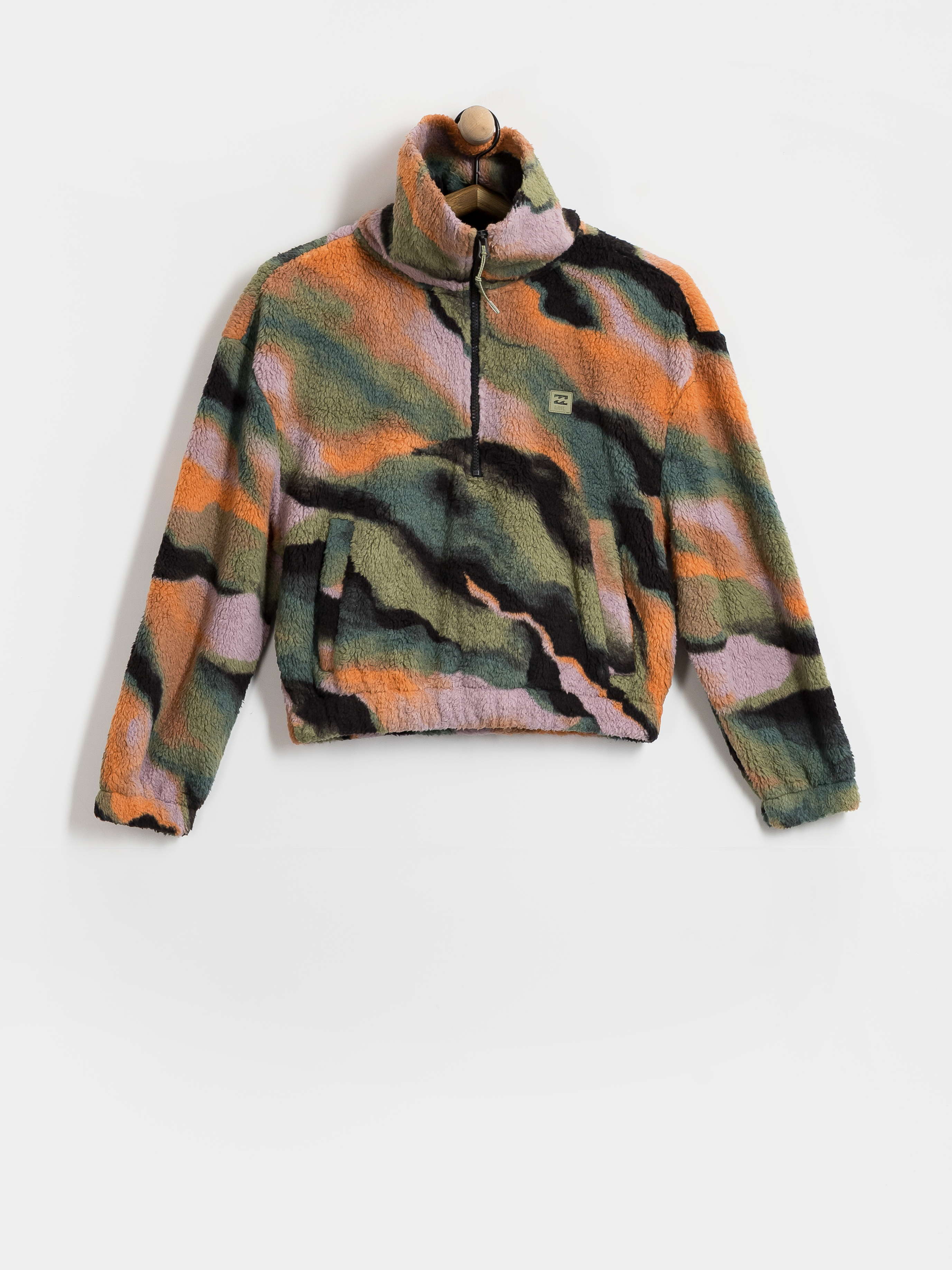 Fleecová mikina Billabong Barra Half Zip Wmn