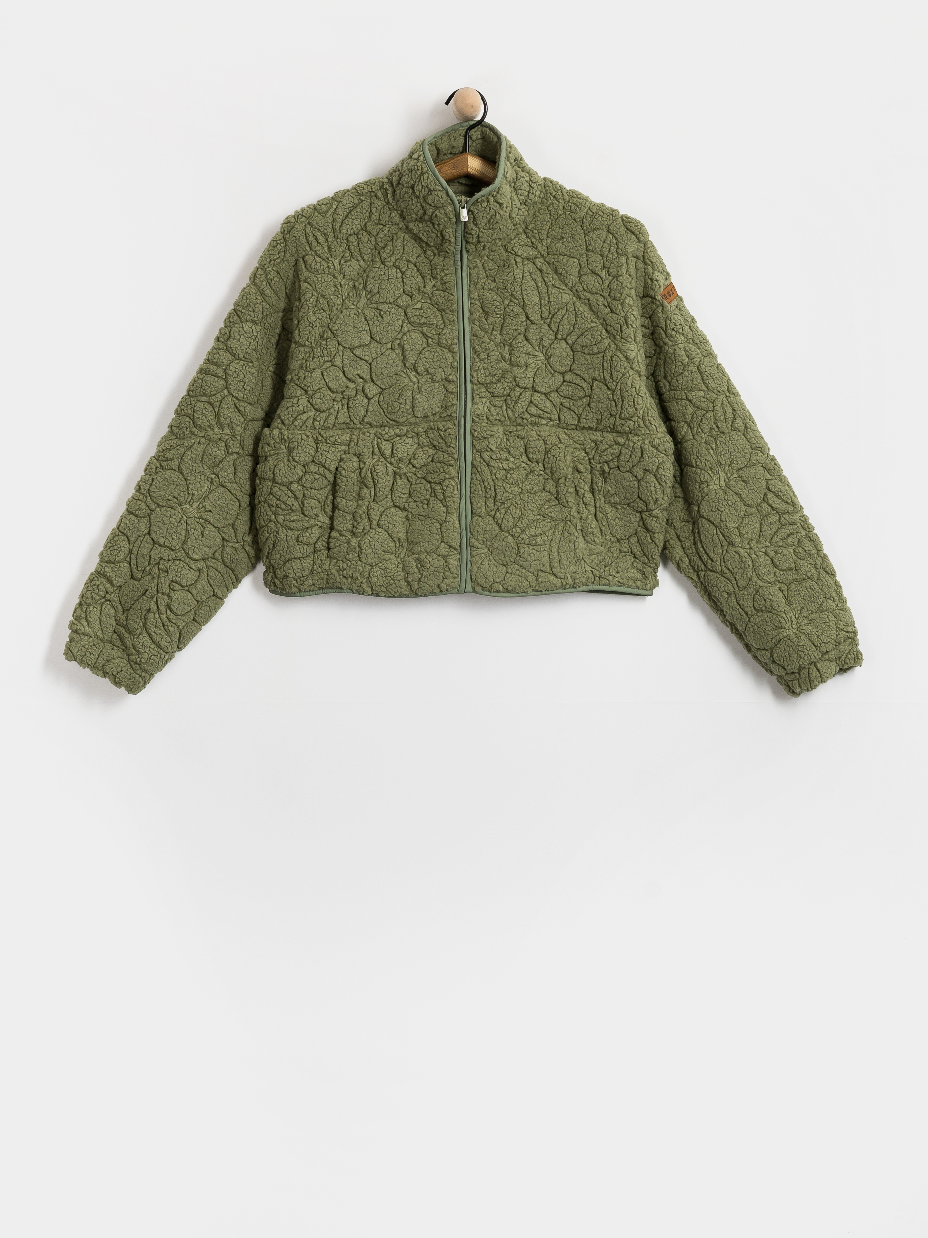 Fleecová mikina Roxy Blurry Cloud Wmn (oil green outline mo)