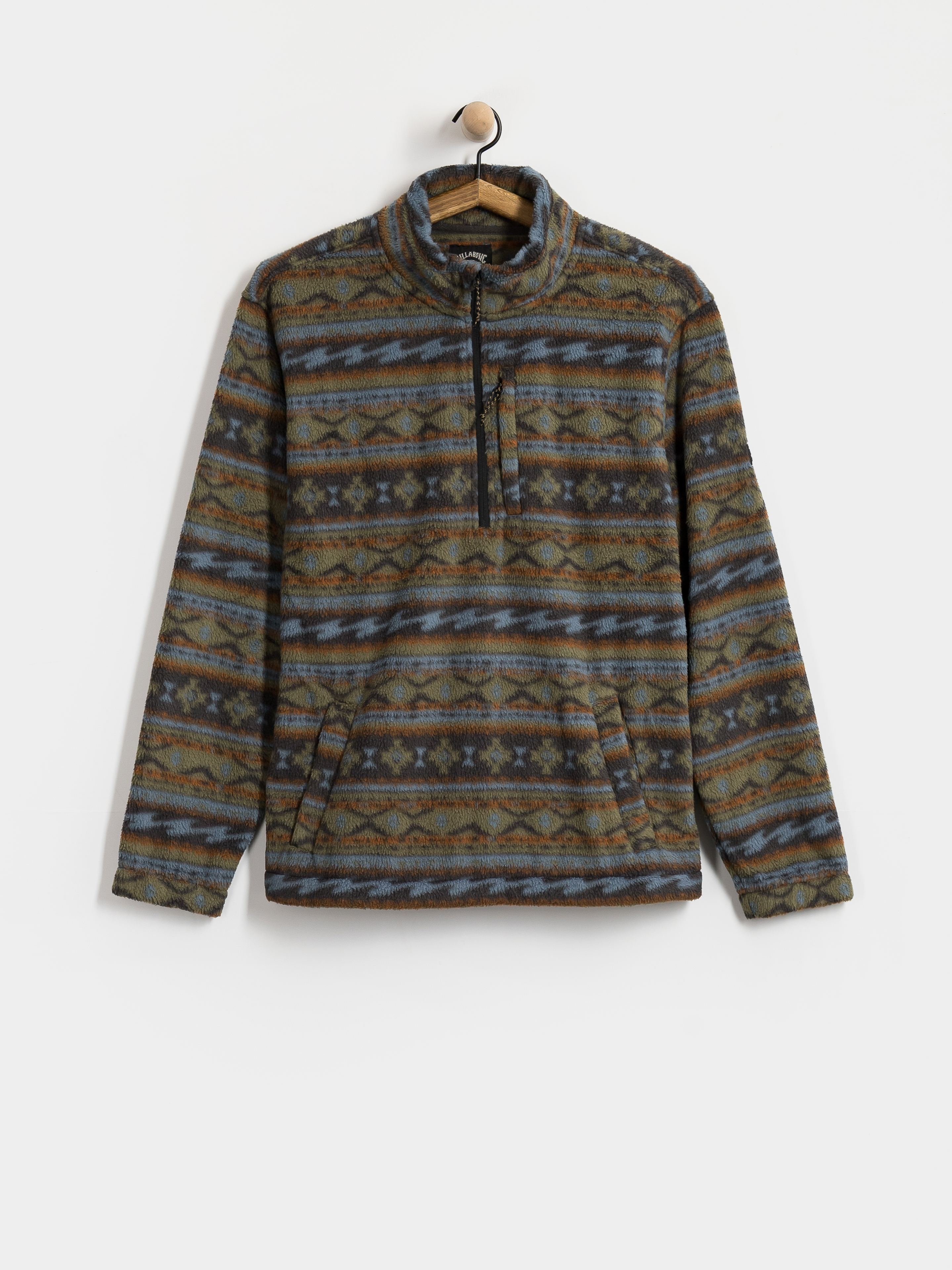 Fleecová mikina Billabong Boundary Mock Neck