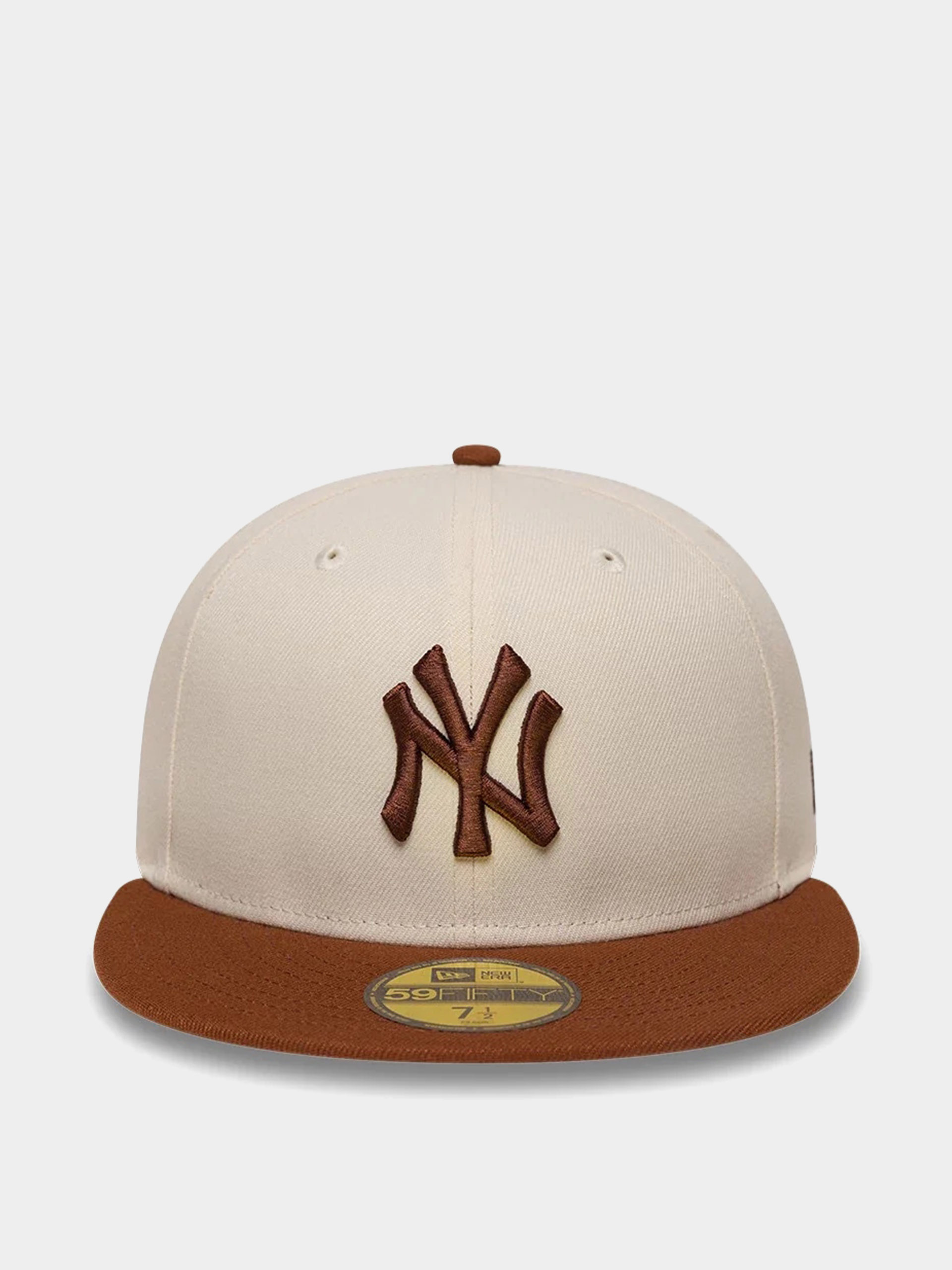 Kšiltovka  New Era Colour Block League Essential 59Fifty New York Yankees (light cream/brown)