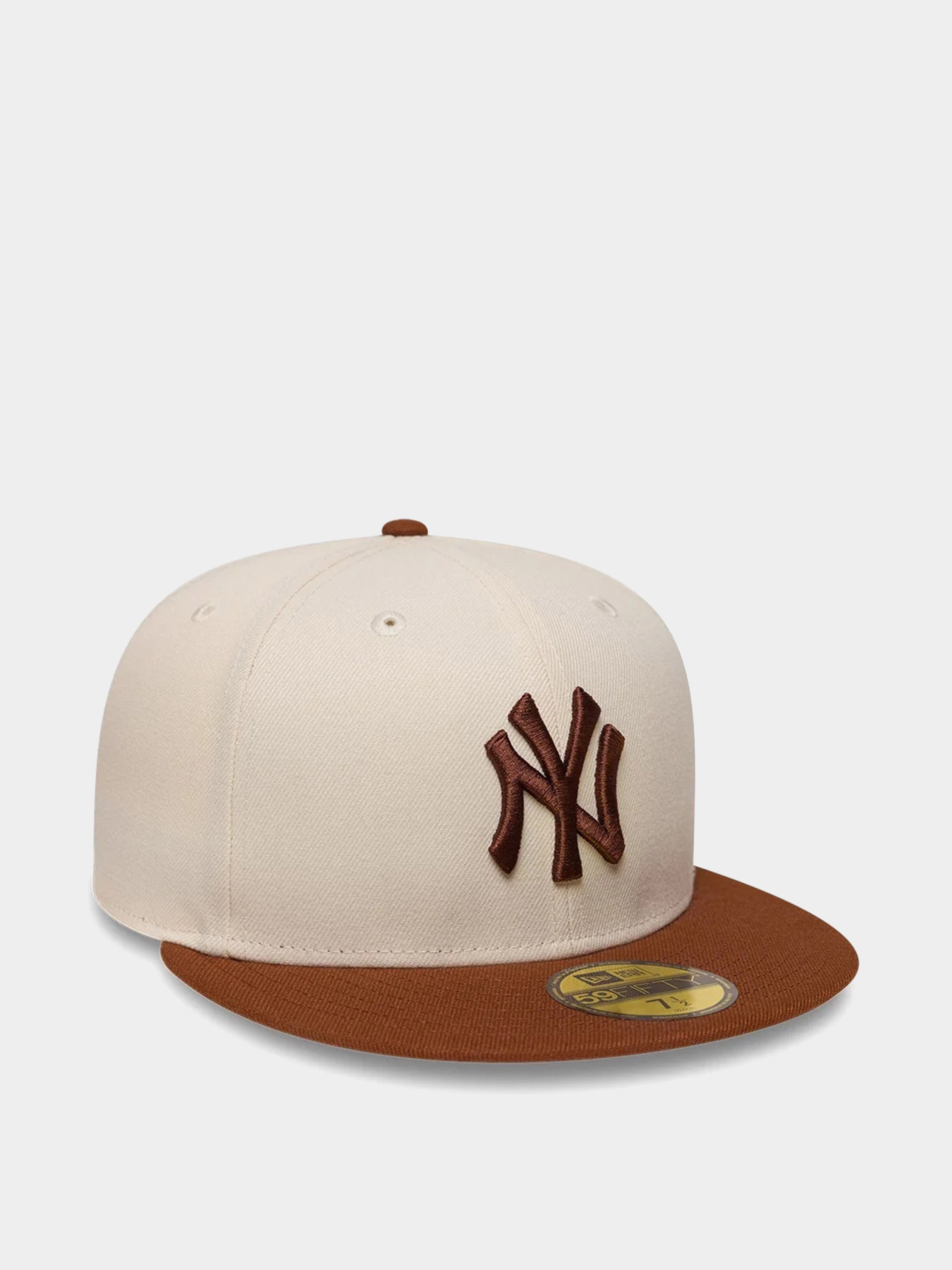 Kšiltovka  New Era Colour Block League Essential 59Fifty New York Yankees (light cream/brown)