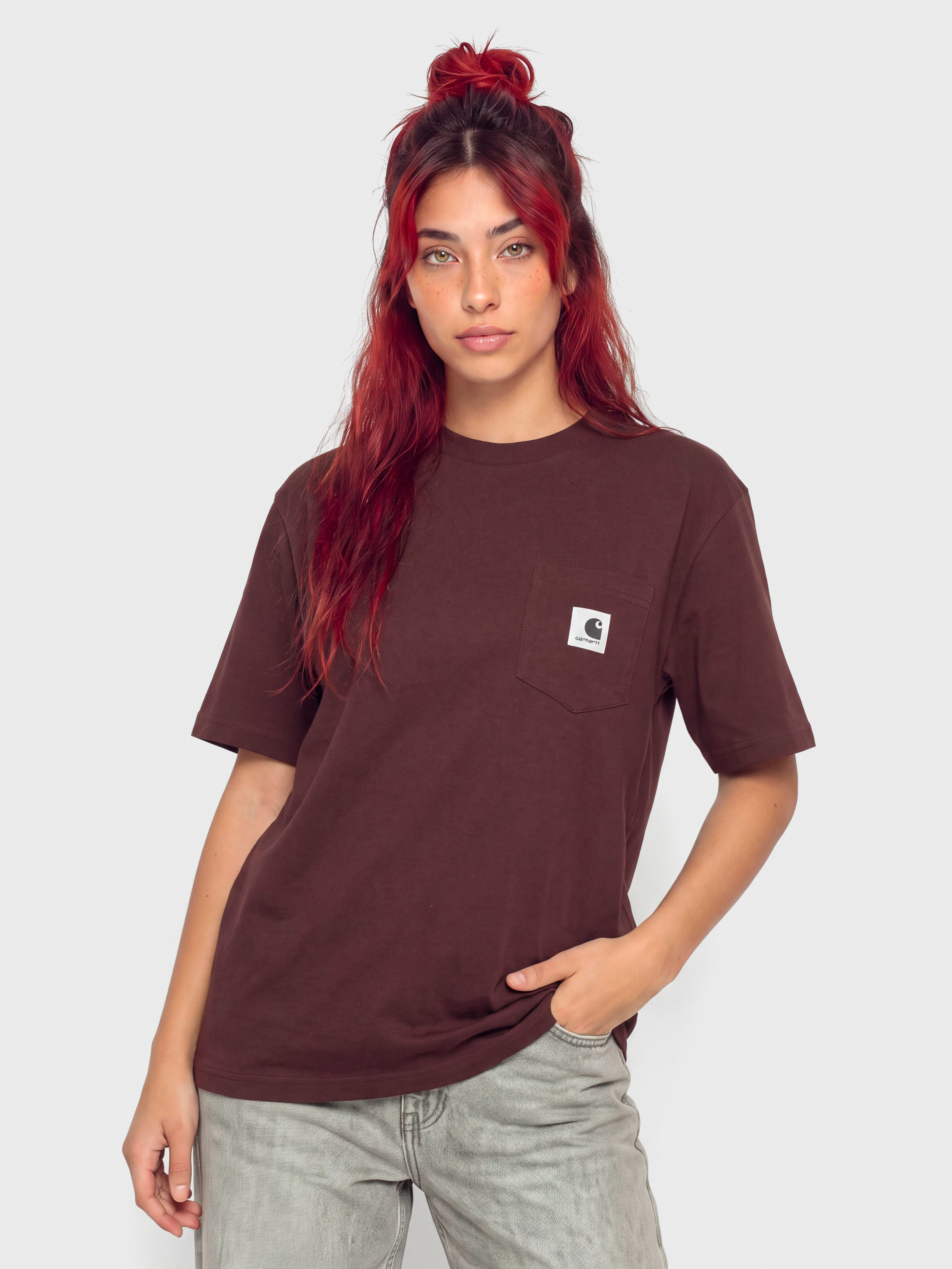 Tričko Carhartt WIP Pocket Wmn (amarone)